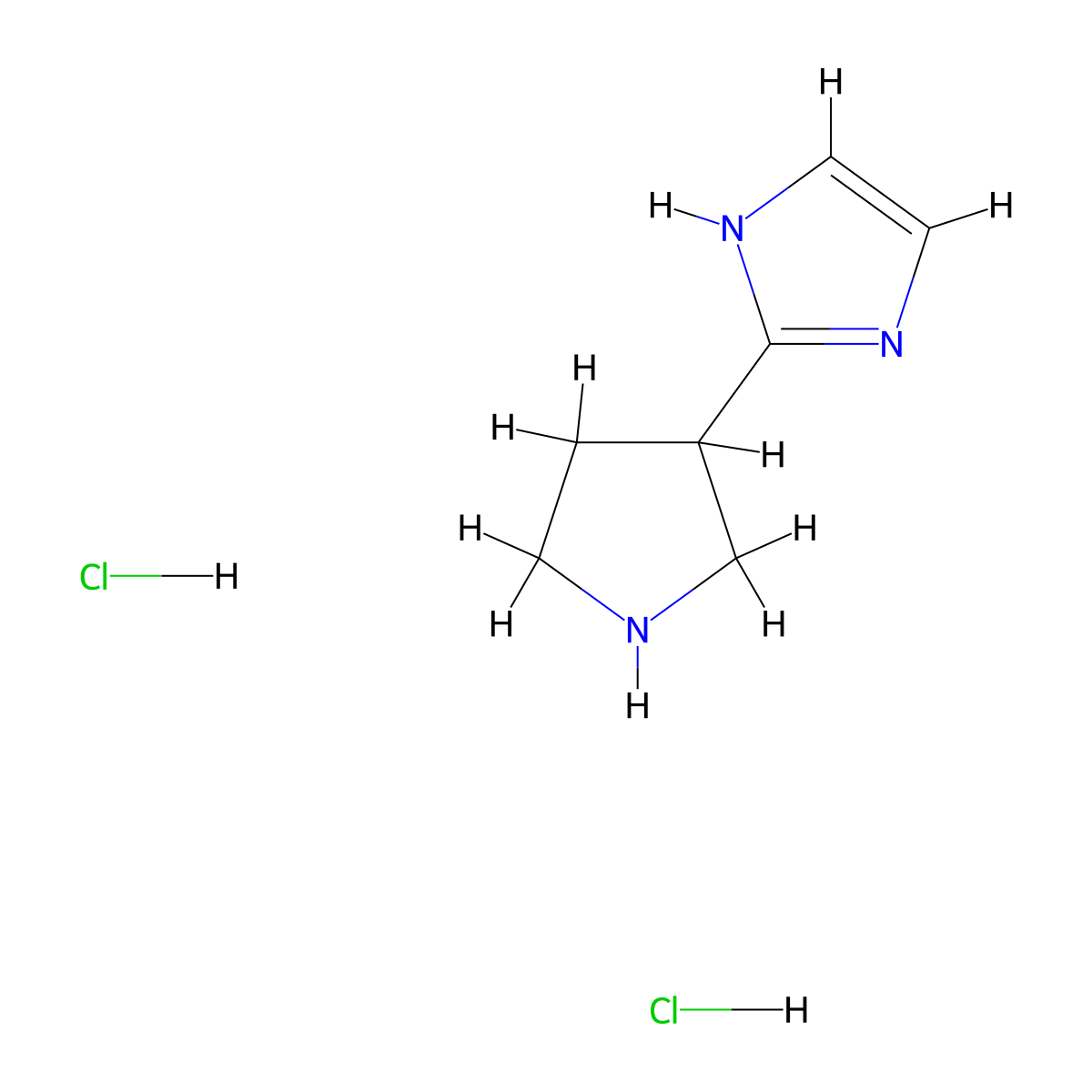 2-(pyrrolidin-3-yl)-1H-imidazole dihydrochloride molecular structure, CAS 1955555-00-6