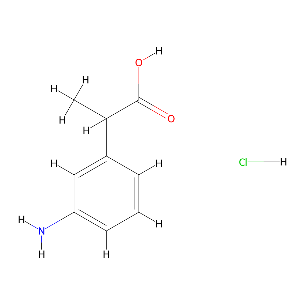 2-(3-Aminophenyl)propanoic acid hydrochloride molecular structure, CAS 1955556-71-4