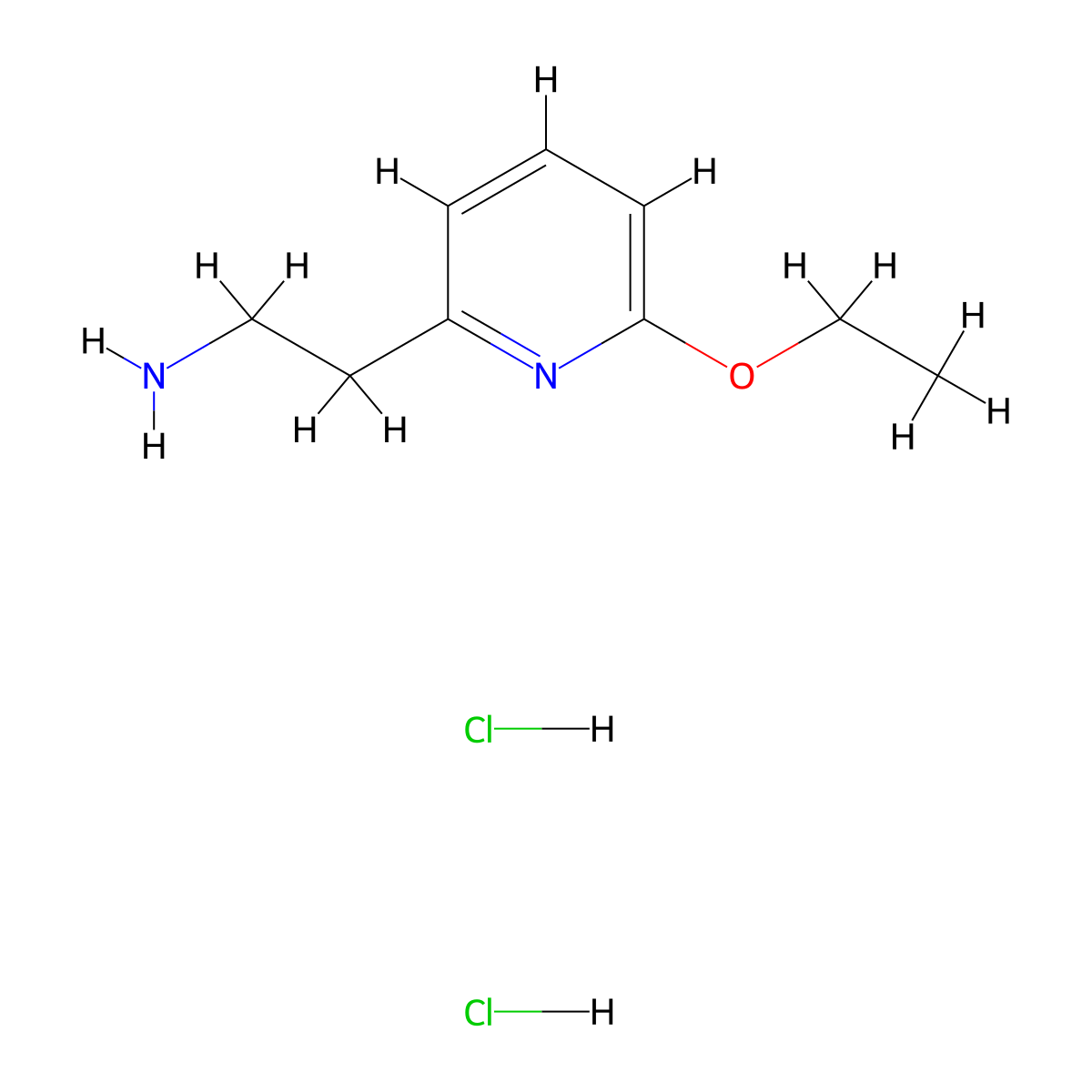 2-(6-Ethoxypyridin-2-yl)ethan-1-amine dihydrochloride molecular structure, CAS 1955557-45-5