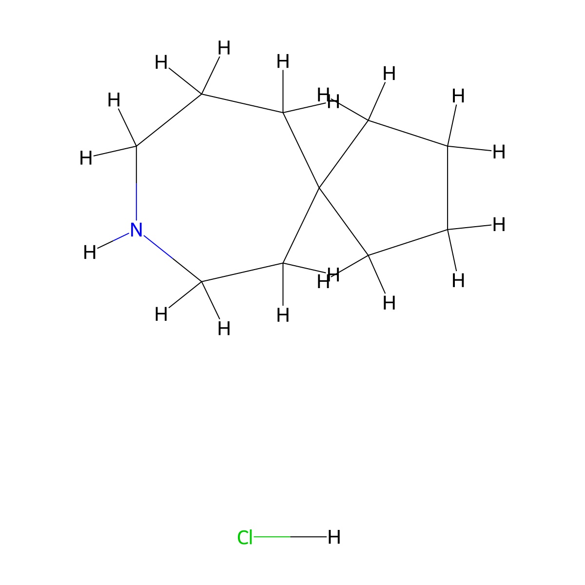 8-Azaspiro[4.6]undecane hydrochloride molecular structure, CAS 1955557-60-4