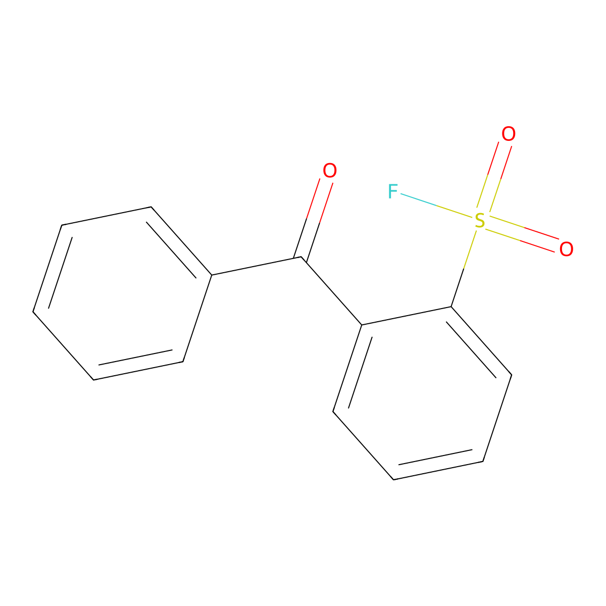 2-Benzoylbenzene-1-sulfonyl fluoride molecular structure, CAS 1955558-02-7