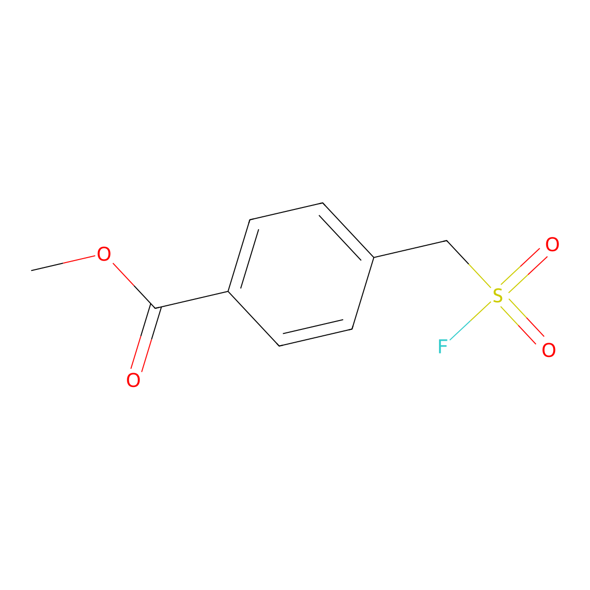 Methyl 4-[(fluorosulfonyl)methyl]benzoate molecular structure, CAS 1955558-09-4