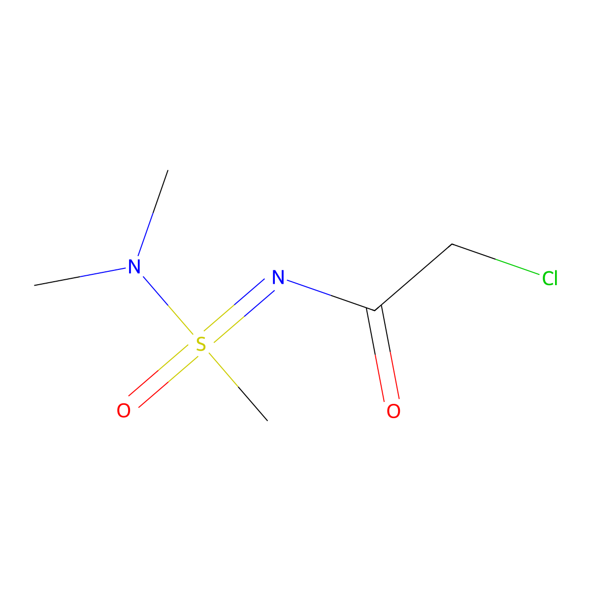 2-chloro-N-((dimethylamino)(methyl)oxo-lambda6-sulfanylidene)acetamide molecular structure, CAS 1955558-17-4