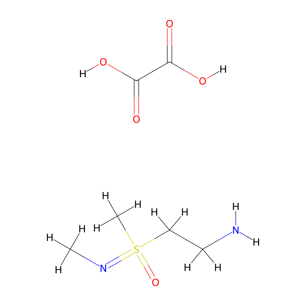 (2-Aminoethyl)(methyl)(methylimino)-lambda6-sulfanone, oxalic acid molecular structure, CAS 1955558-24-3