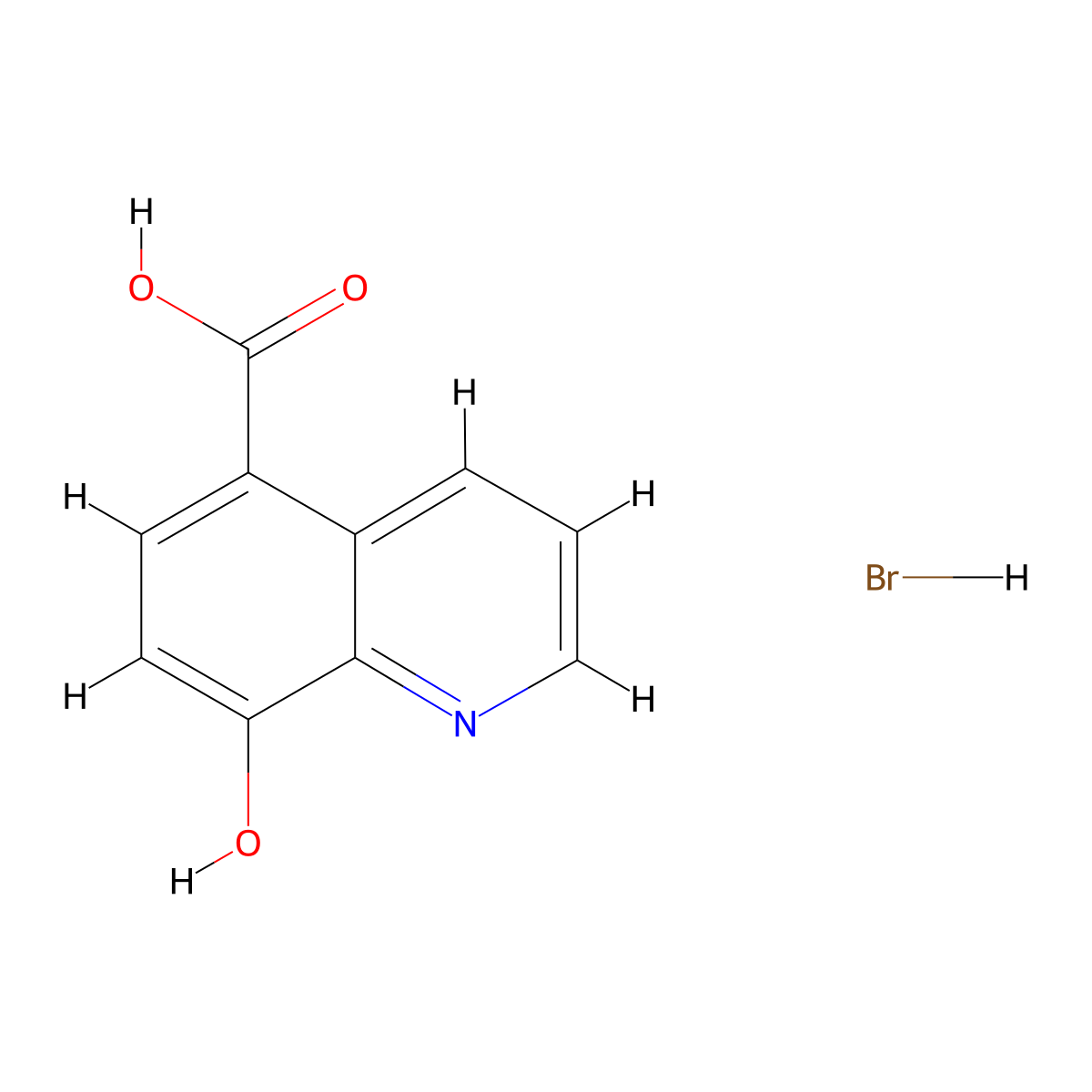 8-Hydroxyquinoline-5-carboxylic acid hydrobromide molecular structure, CAS 1955558-28-7