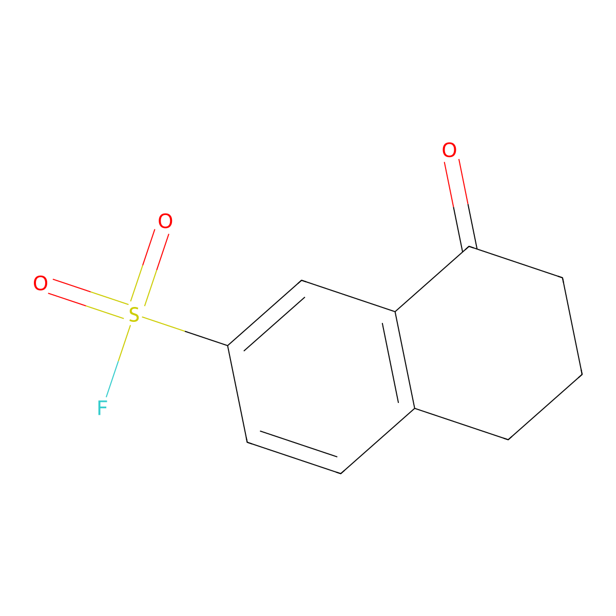 8-Oxo-5,6,7,8-tetrahydronaphthalene-2-sulfonyl fluoride molecular structure, CAS 1955560-46-9