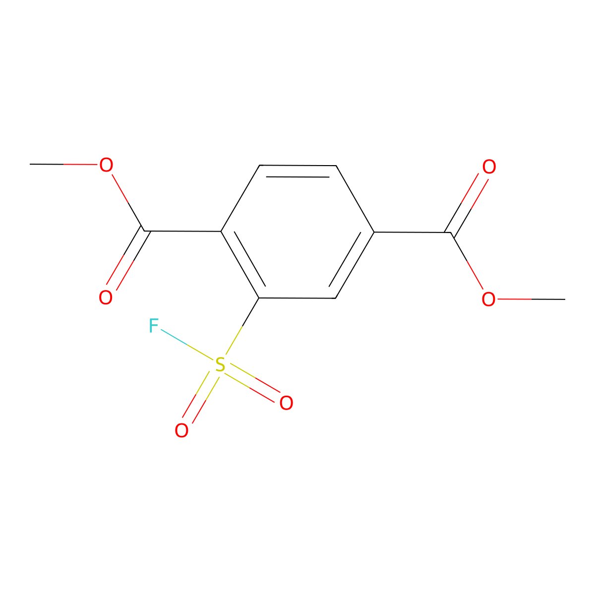 1,4-Dimethyl 2-(fluorosulfonyl)benzene-1,4-dicarboxylate molecular structure, CAS 1955561-11-1