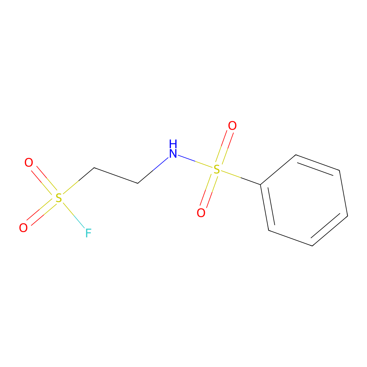 2-Benzenesulfonamidoethane-1-sulfonyl fluoride molecular structure, CAS 1955561-58-6