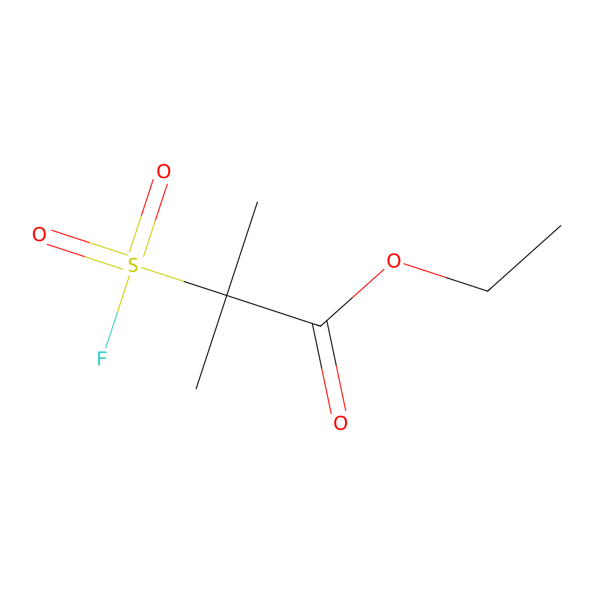Ethyl 2-methyl-2-sulfopropanoate molecular structure, CAS 1955561-59-7
