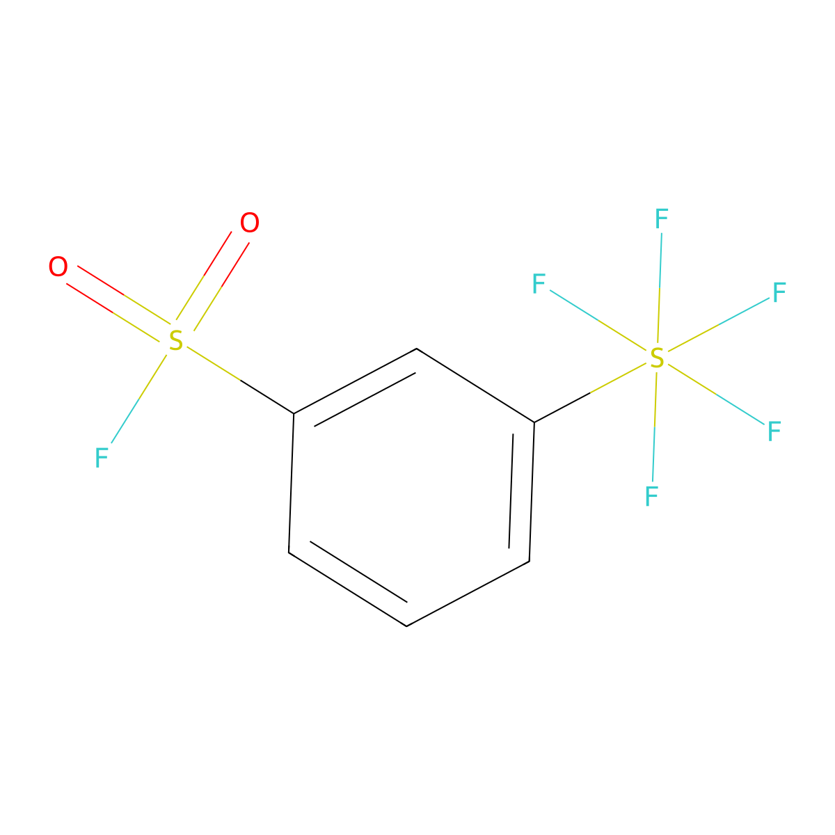 3-(Pentafluoro-lambda6-sulfanyl)benzene-1-sulfonyl fluoride molecular structure, CAS 1955561-66-6