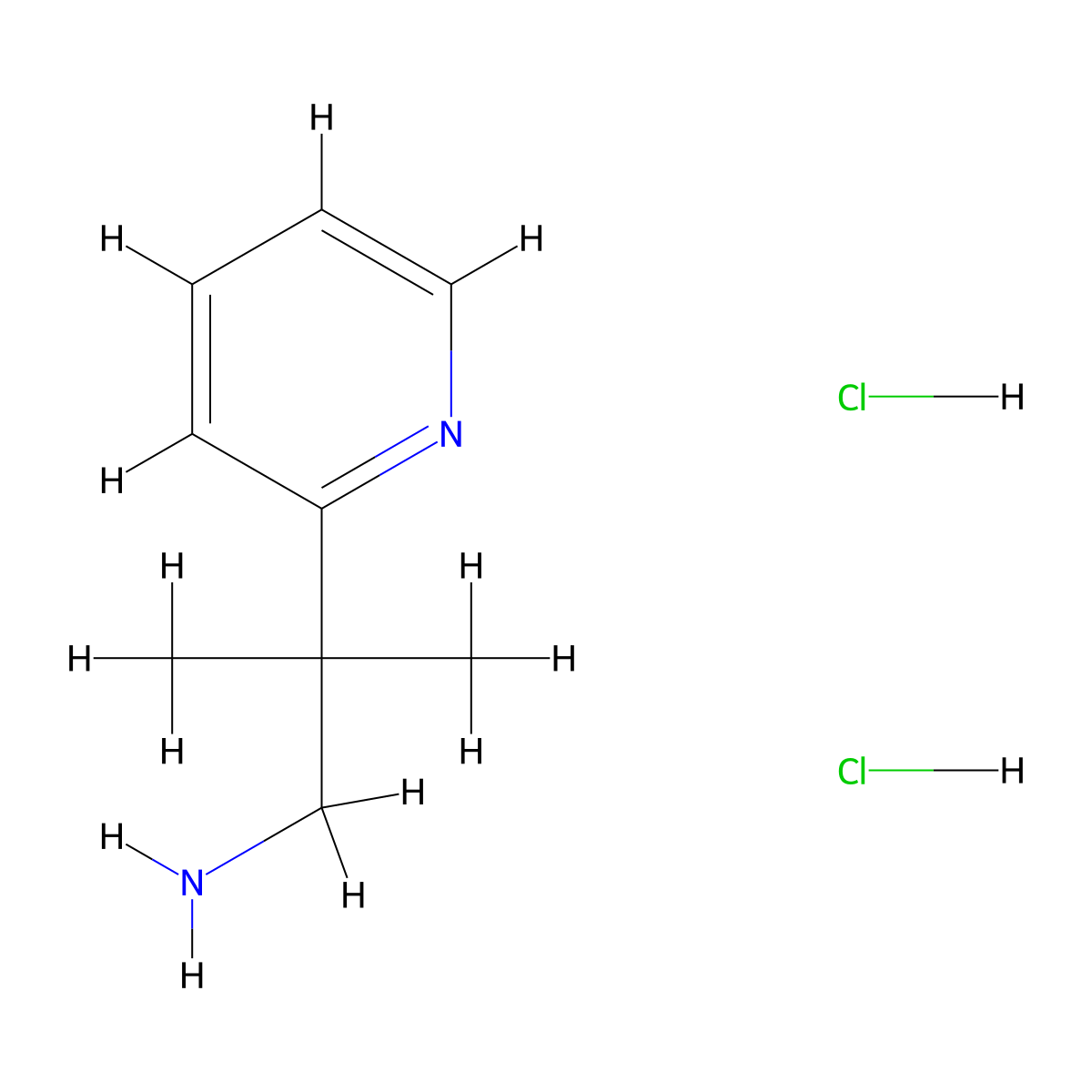 2-Methyl-2-(pyridin-2-yl)propan-1-amine dihydrochloride molecular structure, CAS 1955561-87-1