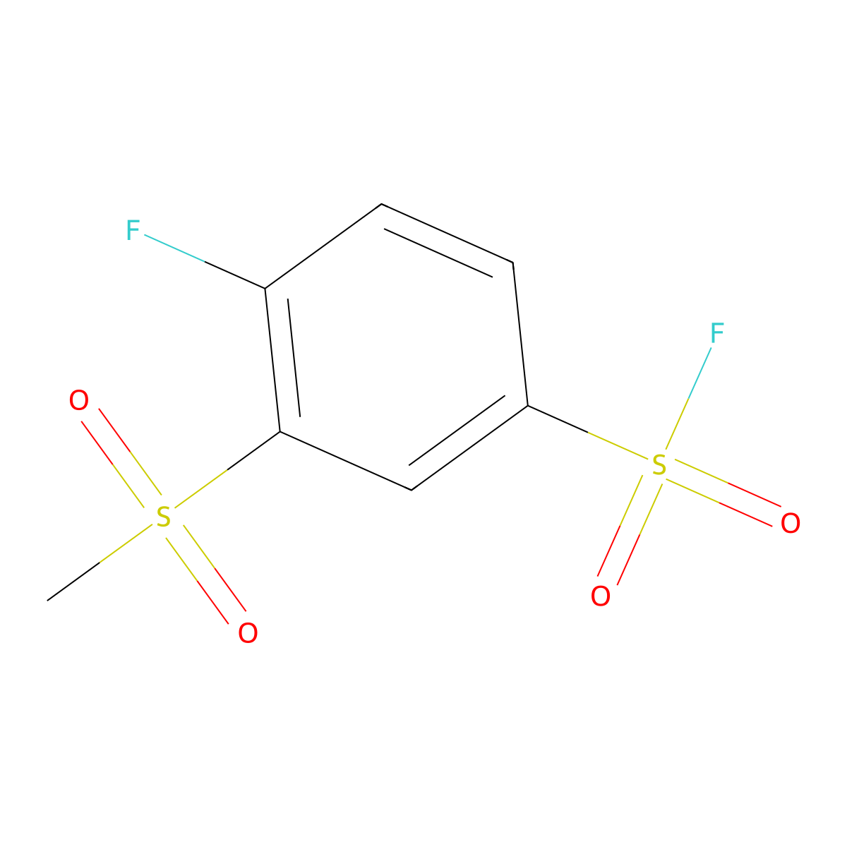 4-Fluoro-3-methanesulfonylbenzene-1-sulfonyl fluoride molecular structure, CAS 1955562-03-4