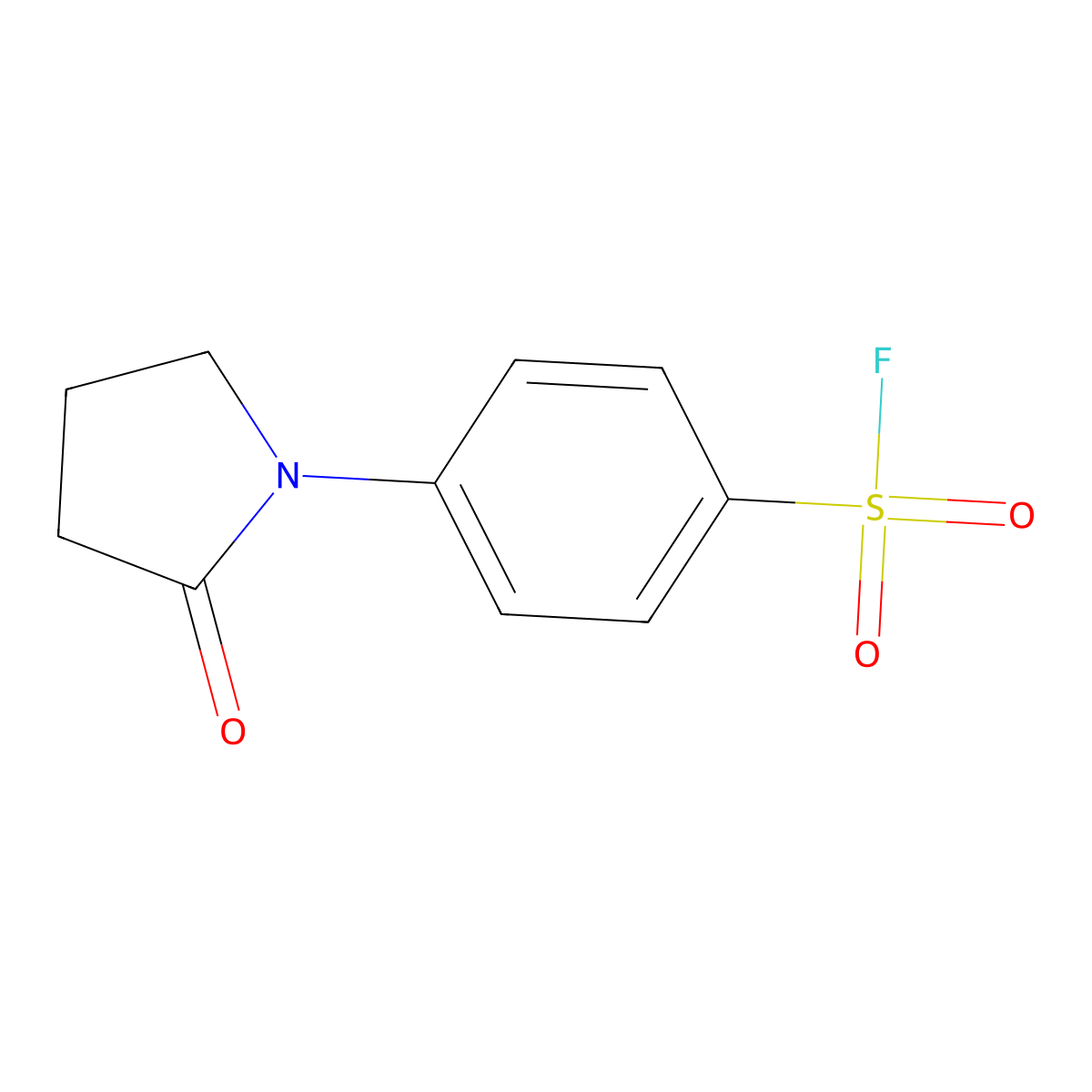 4-(2-Oxopyrrolidin-1-yl)benzene-1-sulfonyl fluoride molecular structure, CAS 1955562-05-6