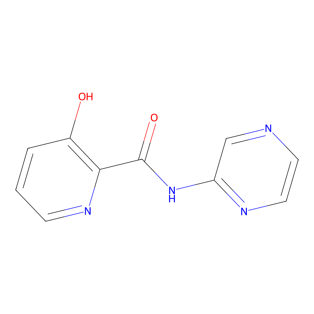 2-{Hydroxy[(pyrazin-2-yl)amino]methylidene}-2,3-dihydropyridin-3-one molecular structure, CAS 1955564-53-0