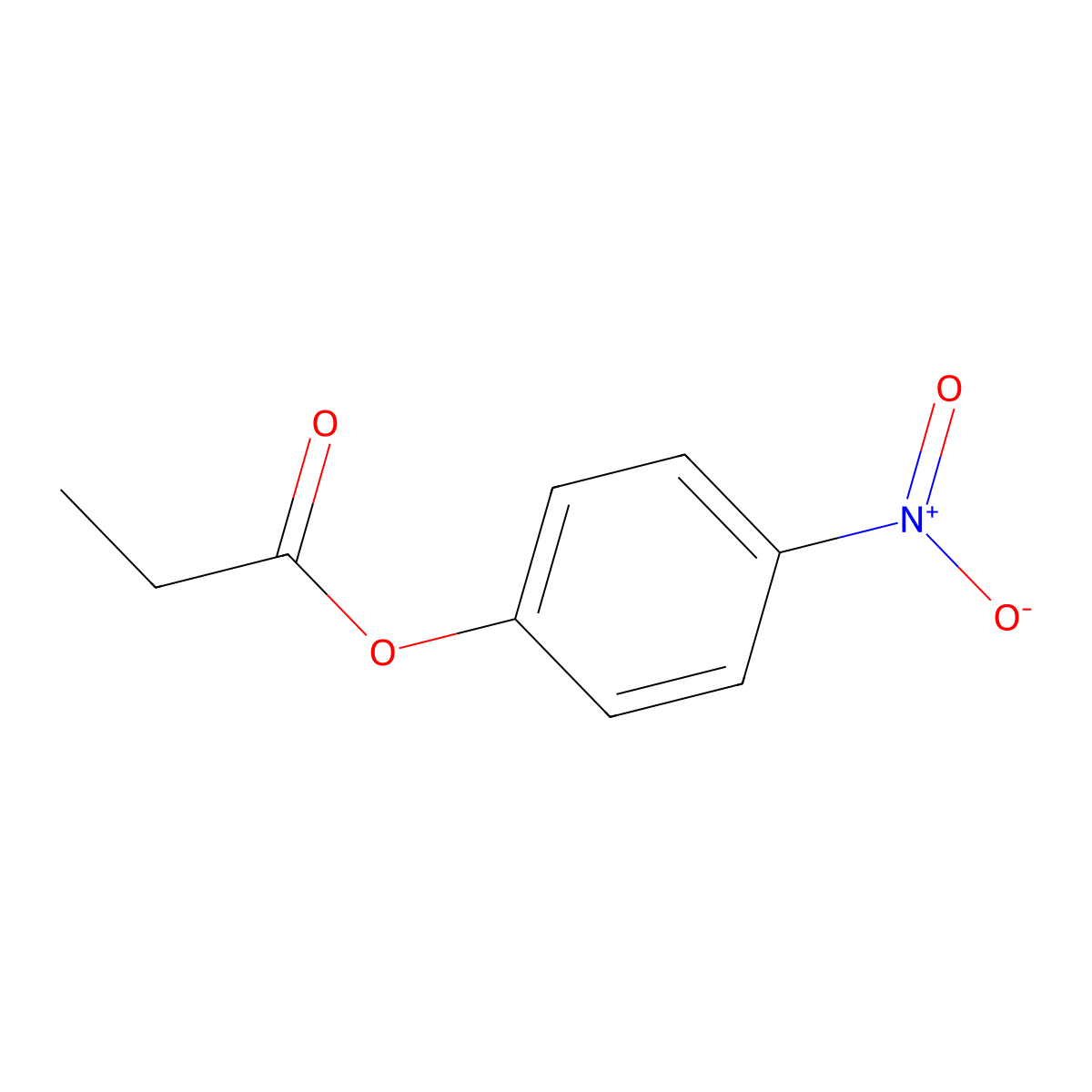 p-Nitrophenyl propionate molecular structure, CAS 1956-06-5