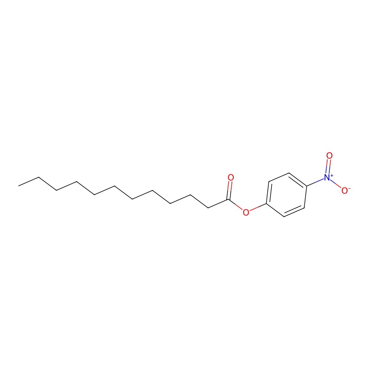 p-Nitrophenyl laurate molecular structure, CAS 1956-11-2