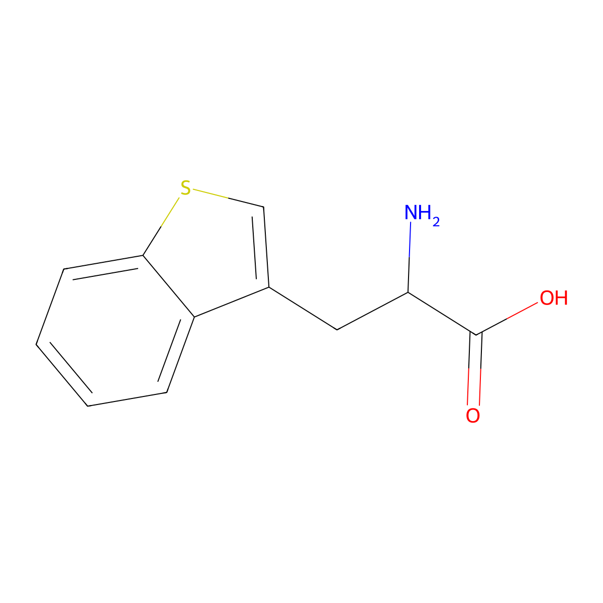 3-(3-Benzo(b)thienyl)alanine molecular structure, CAS 1956-23-6