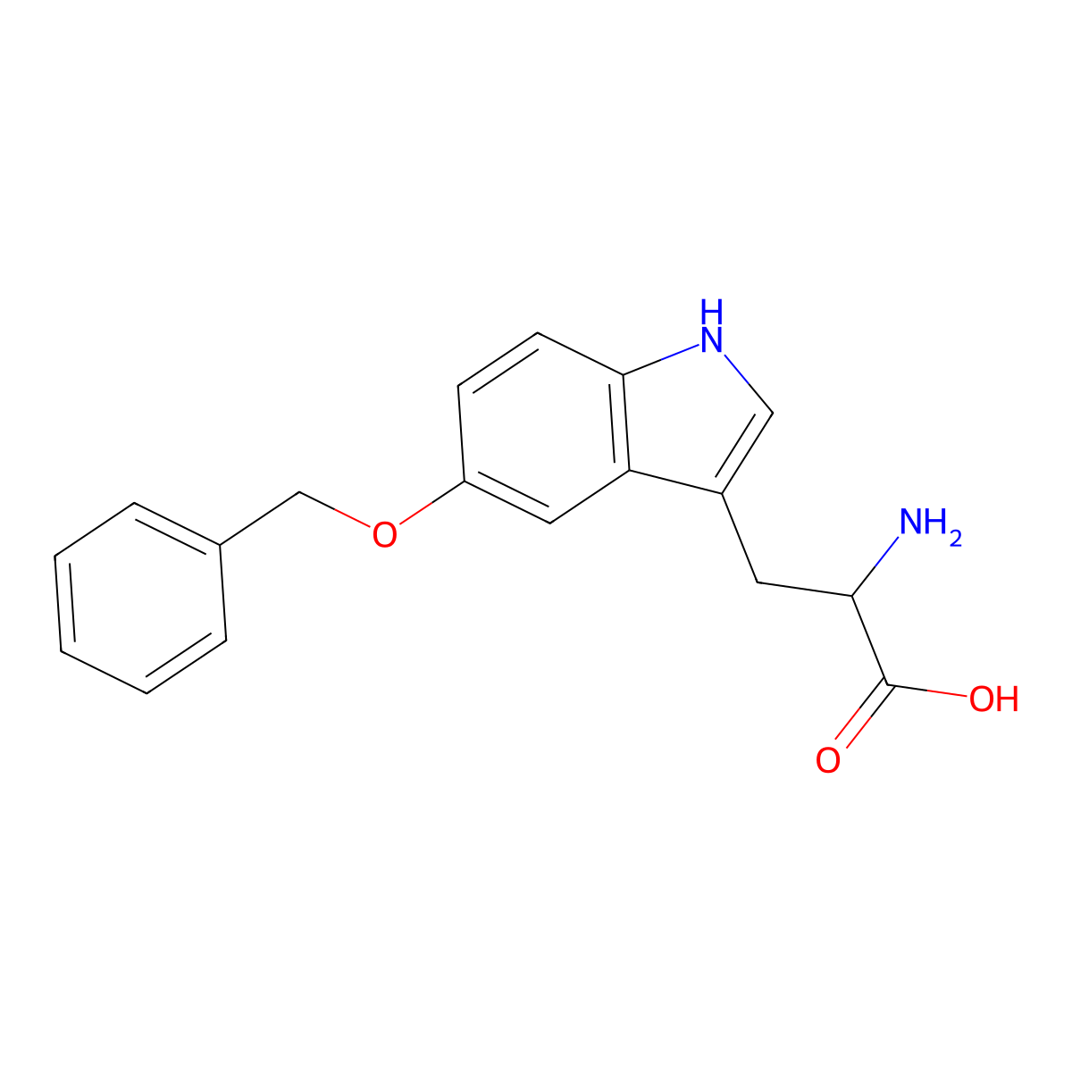 5-Benzyloxytryptophan molecular structure, CAS 1956-25-8
