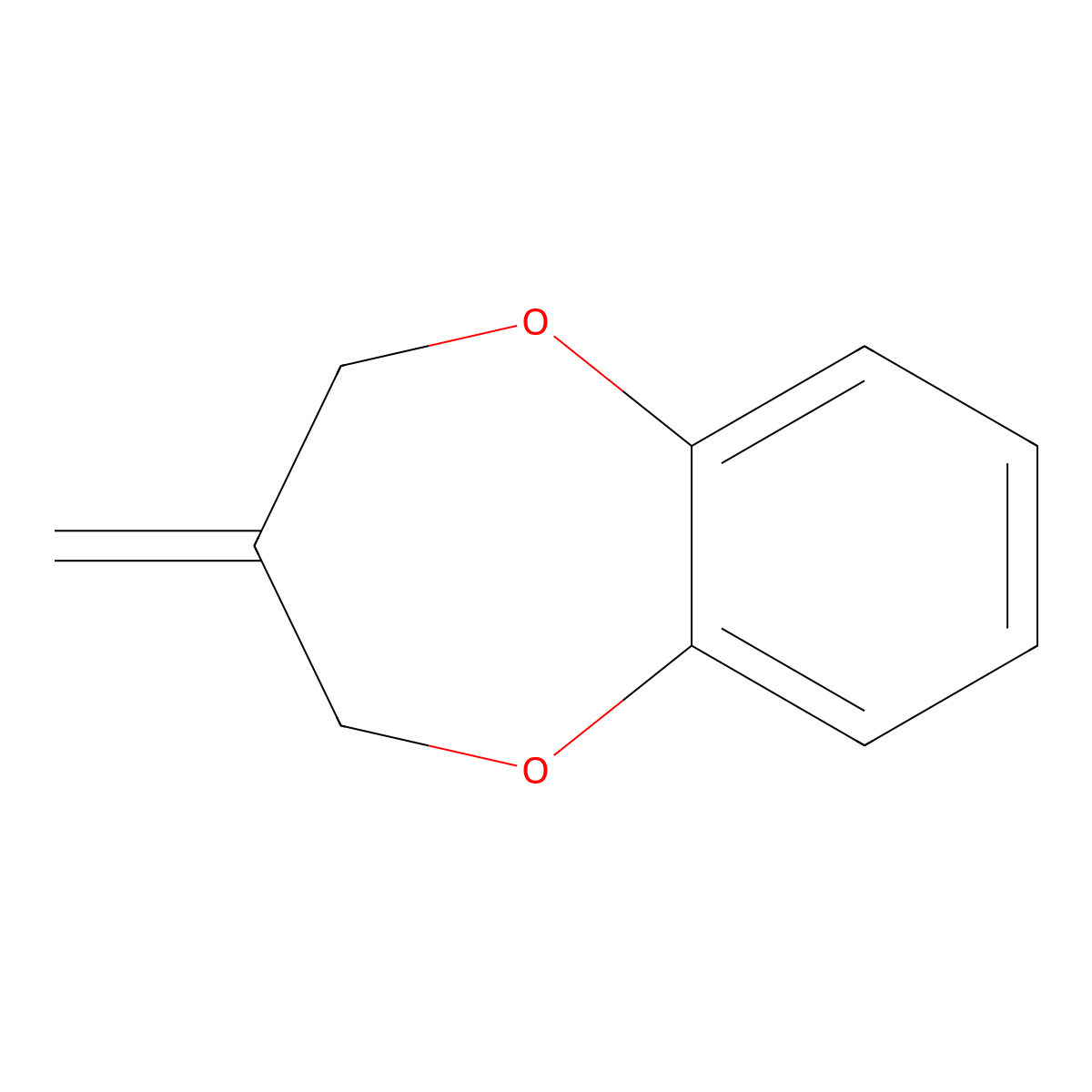 3-Methylene-3,4-dihydro-2H-1,5-benzodioxepine molecular structure, CAS 19560-64-6