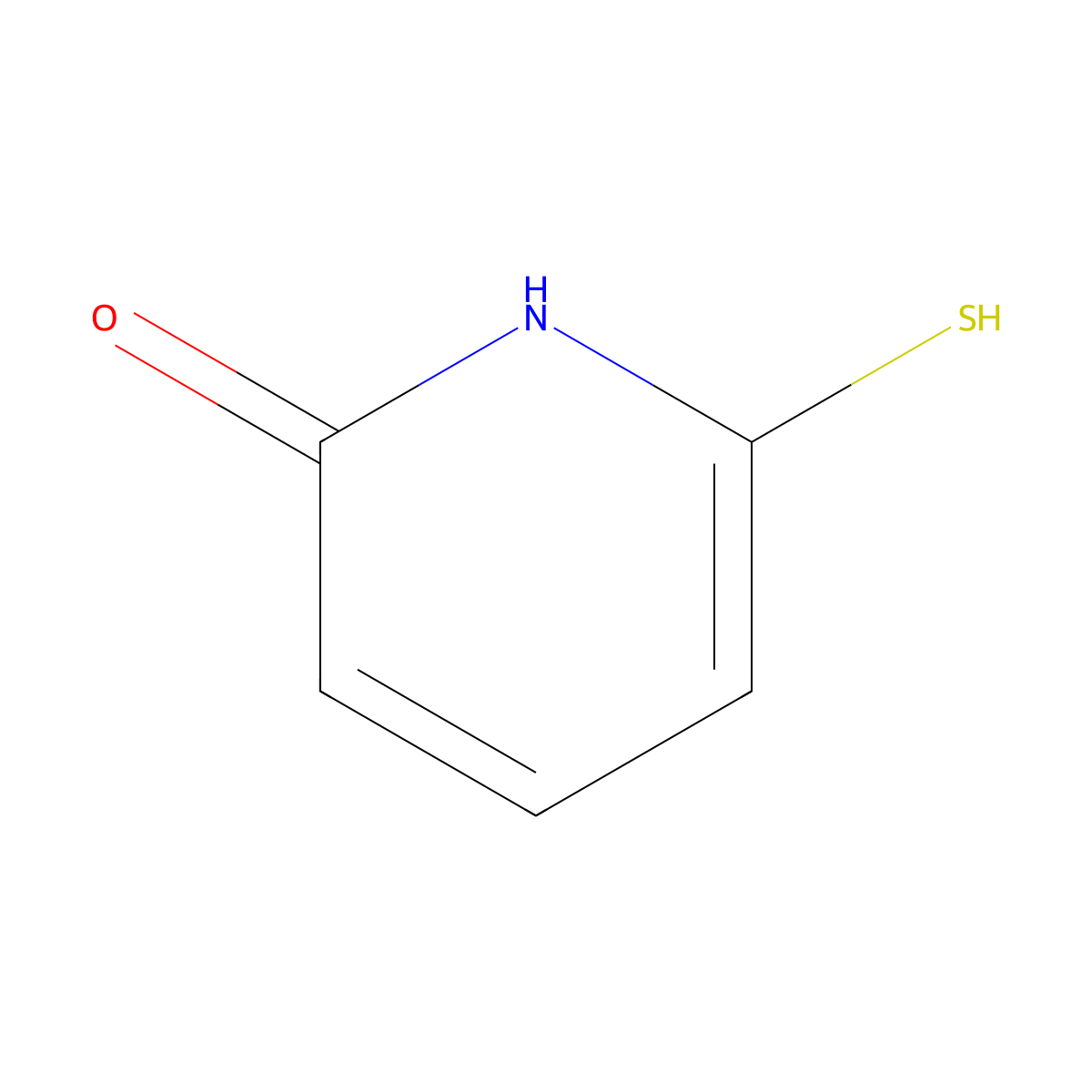 2(1H)-Pyridinone, 6-mercapto- molecular structure, CAS 195618-21-4