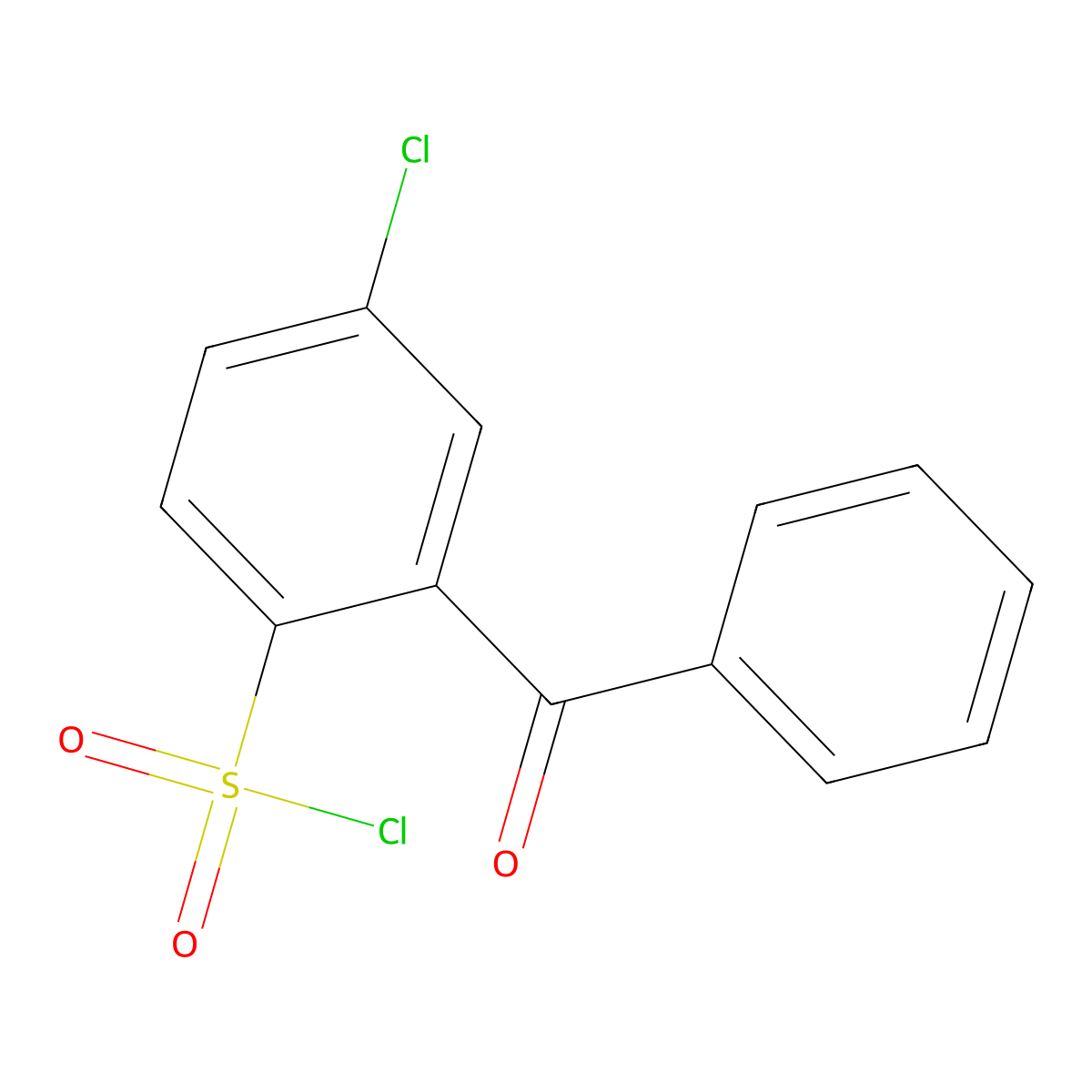 2-benzoyl-4-chloro-benzenesulfonyl Chloride molecular structure, CAS 19562-55-1