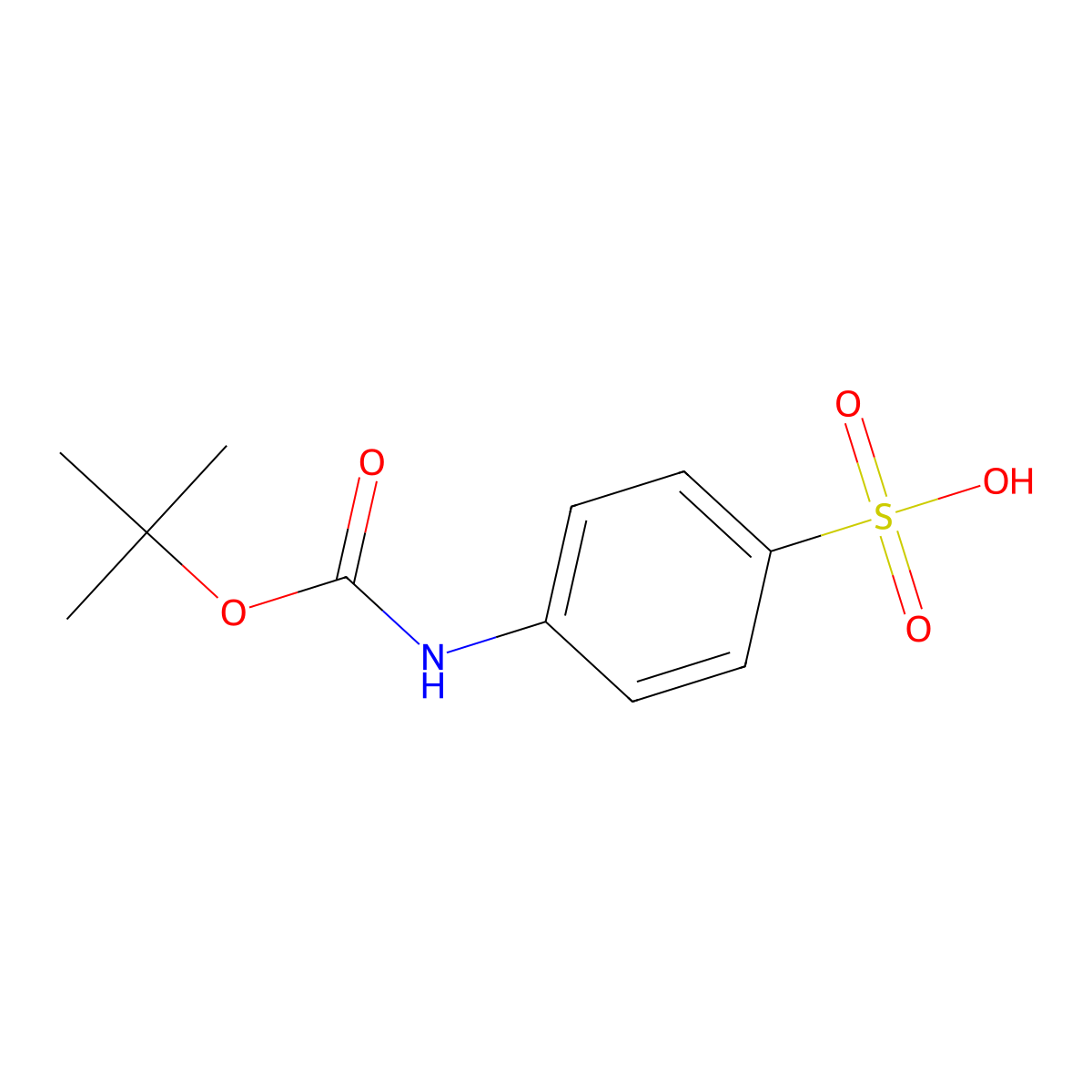 4-{[(Tert-butoxy)carbonyl]amino}benzene-1-sulfonic acid molecular structure, CAS 1956297-05-4