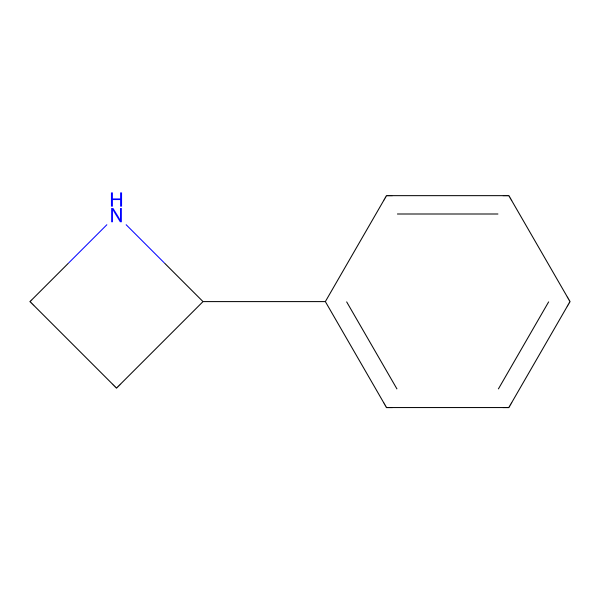 (2S)-2-phenylazetidine molecular structure, CAS 1956300-02-9