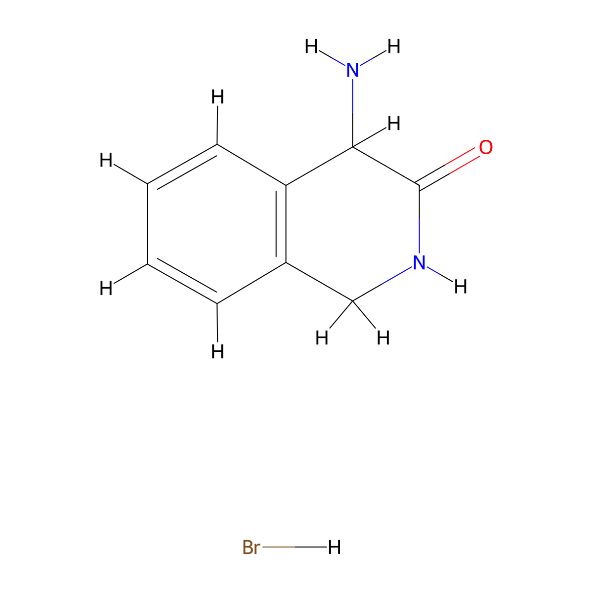 4-Amino-1,2-dihydroisoquinolin-3(4H)-one hydrobromide molecular structure, CAS 1956306-14-1
