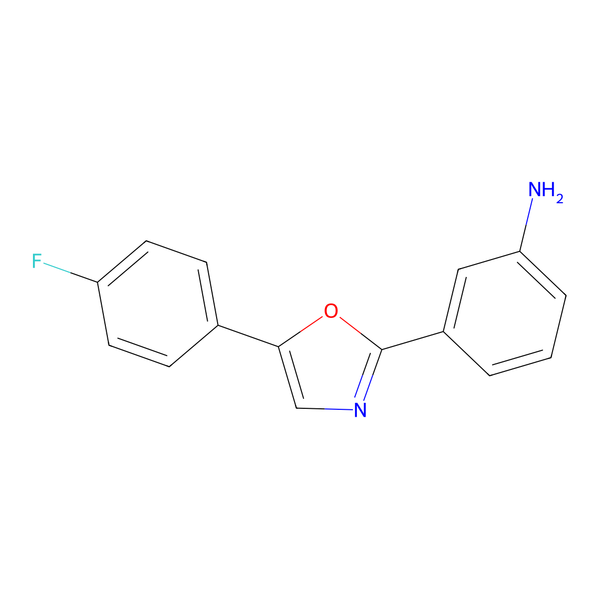 3-(5-(4-Fluorophenyl)oxazol-2-yl)aniline molecular structure, CAS 1956306-30-1