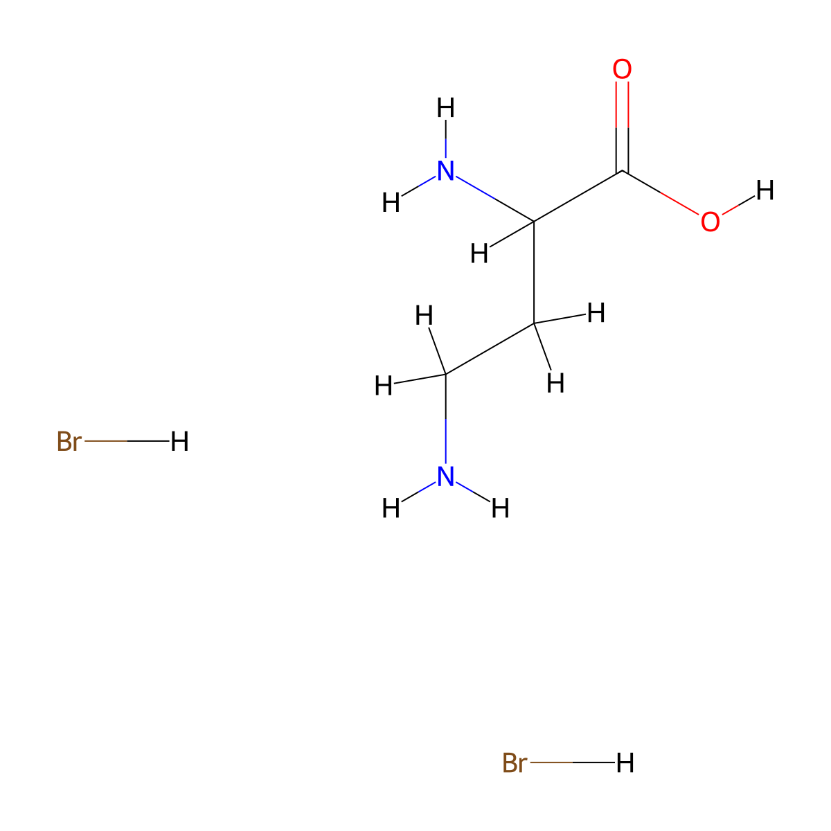 2,4-Diaminobutanoic acid dihydrobromide molecular structure, CAS 1956306-48-1