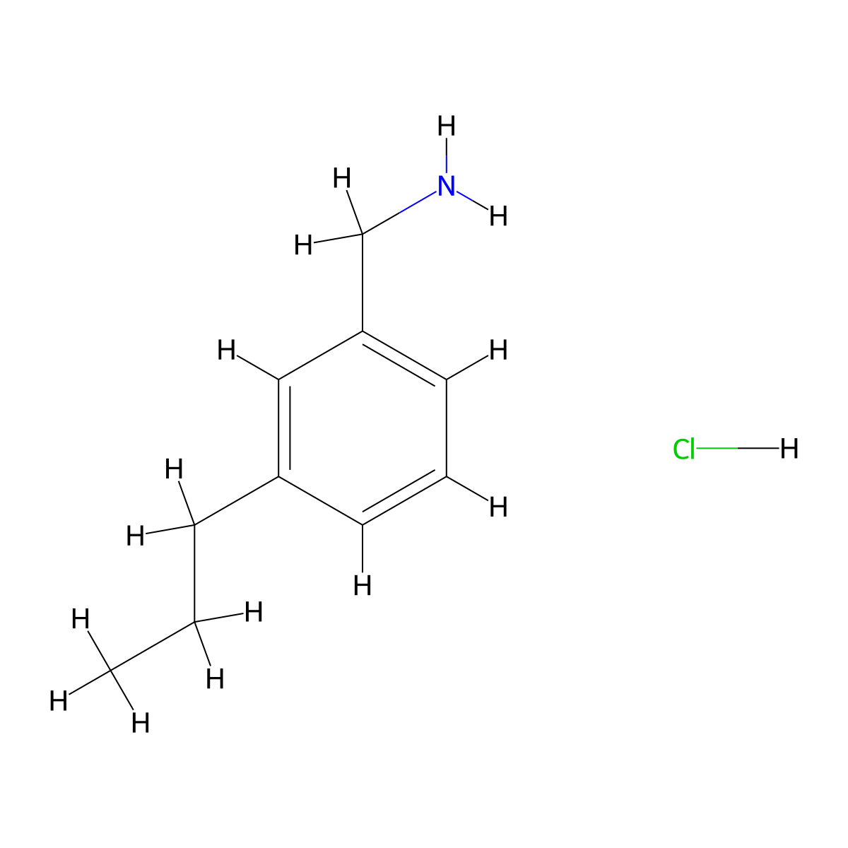 (3-Propylphenyl)methanamine hydrochloride molecular structure, CAS 1956306-56-1