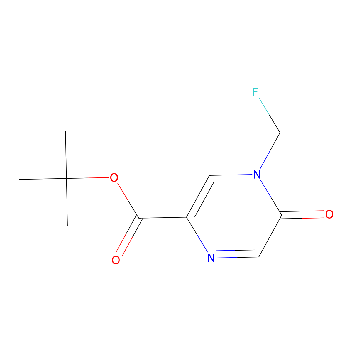 tert-Butyl 4-(fluoromethyl)-5-oxo-4,5-dihydropyrazine-2-carboxylate molecular structure, CAS 1956306-79-8