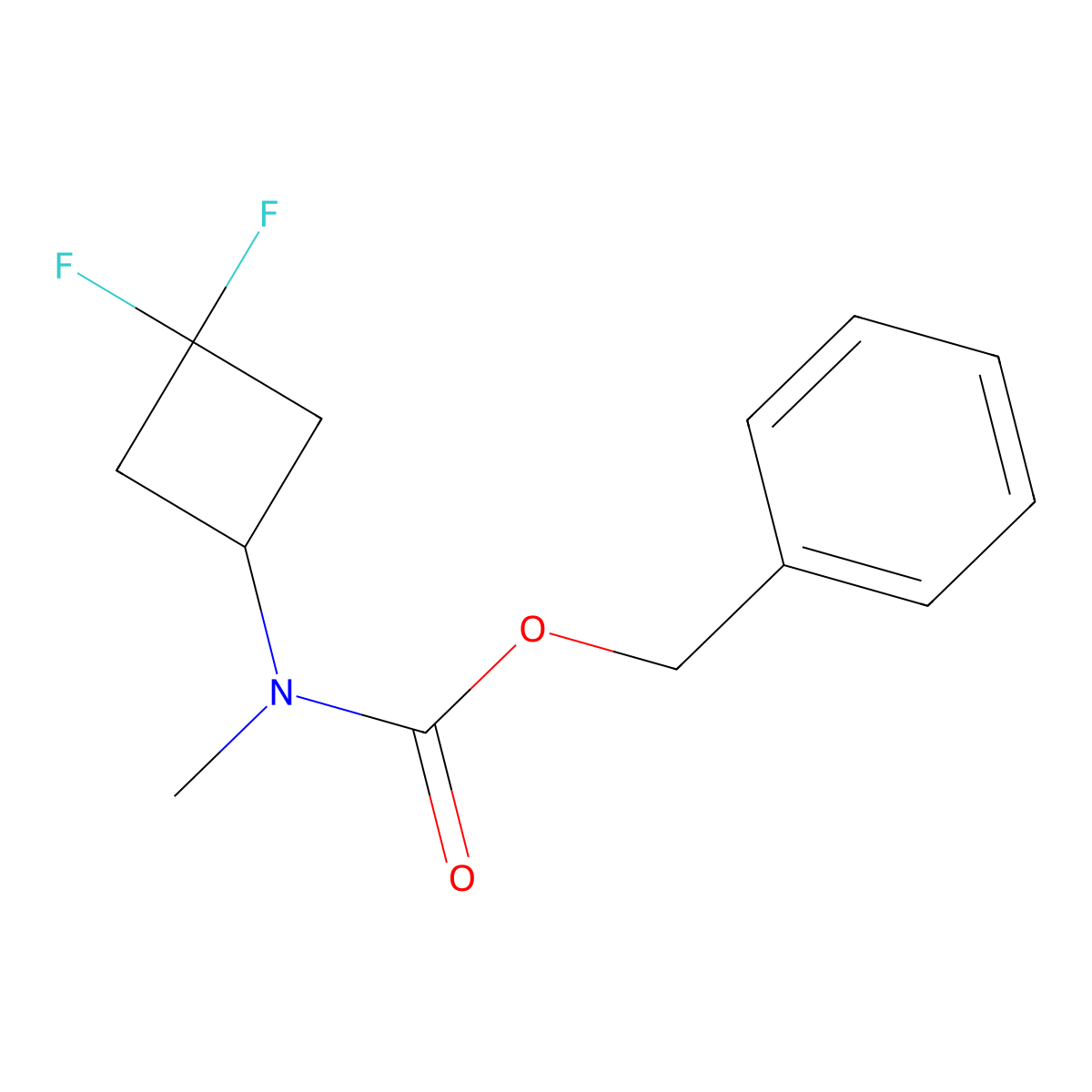 Benzyl (3,3-difluorocyclobutyl)(methyl)carbamate molecular structure, CAS 1956306-91-4