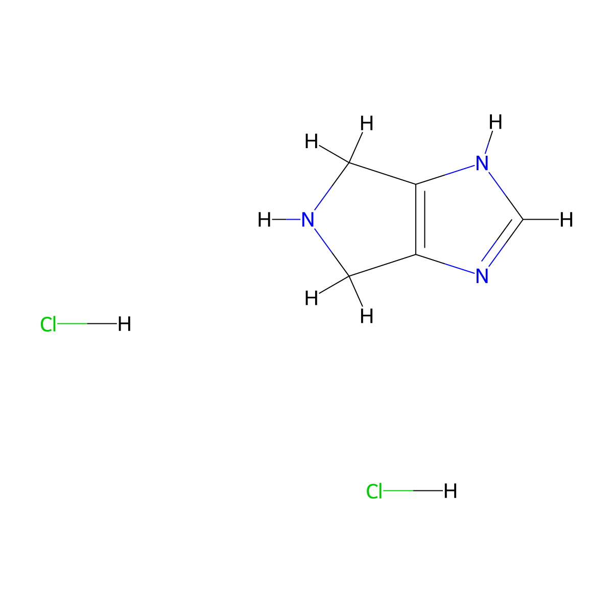 1H,4H,5H,6H-pyrrolo[3,4-d]imidazole dihydrochloride molecular structure, CAS 1956307-29-1