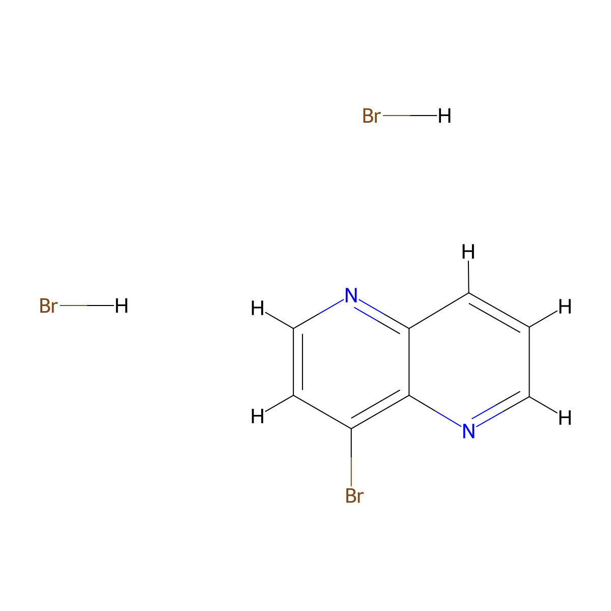 4-Bromo-[1,5]naphthyridine dihydrobromide molecular structure, CAS 1956307-73-5