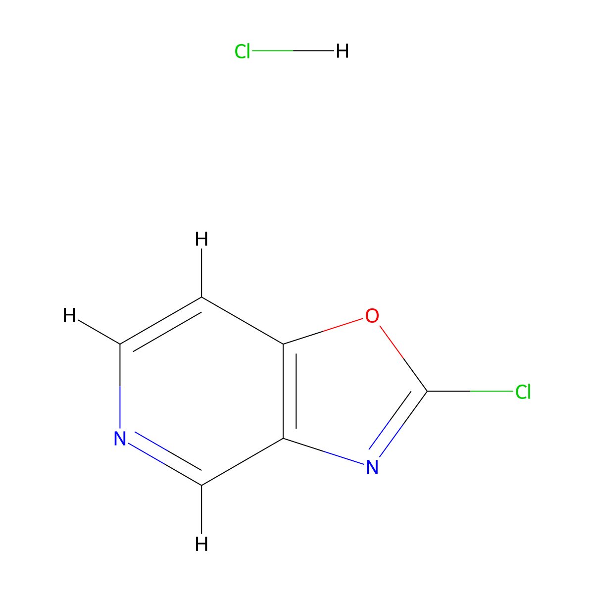 2-Chlorooxazolo[4,5-c]pyridine hydrochloride molecular structure, CAS 1956310-04-5