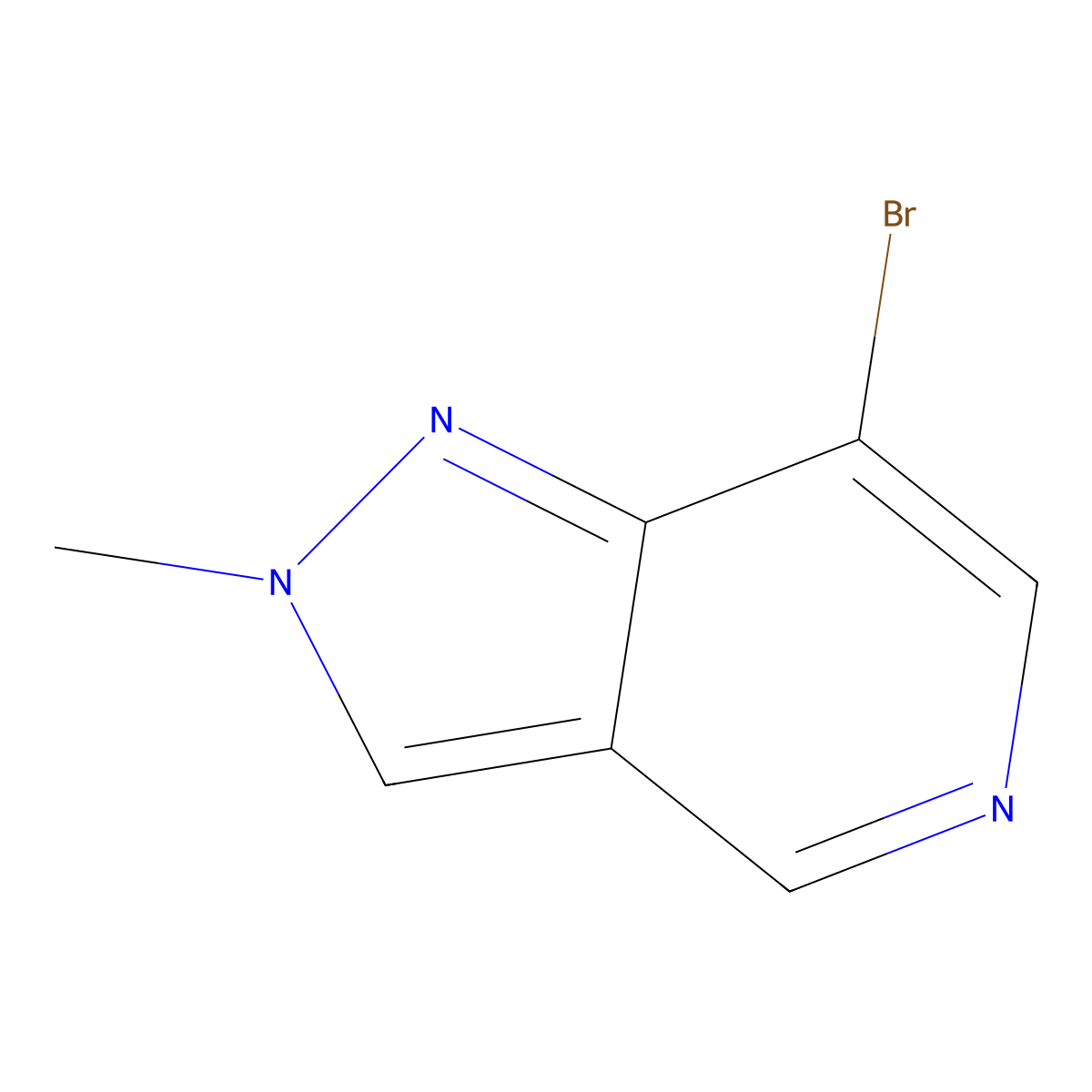 7-Bromo-2-methyl-2H-pyrazolo[4,3-c]pyridine molecular structure, CAS 1956310-28-3