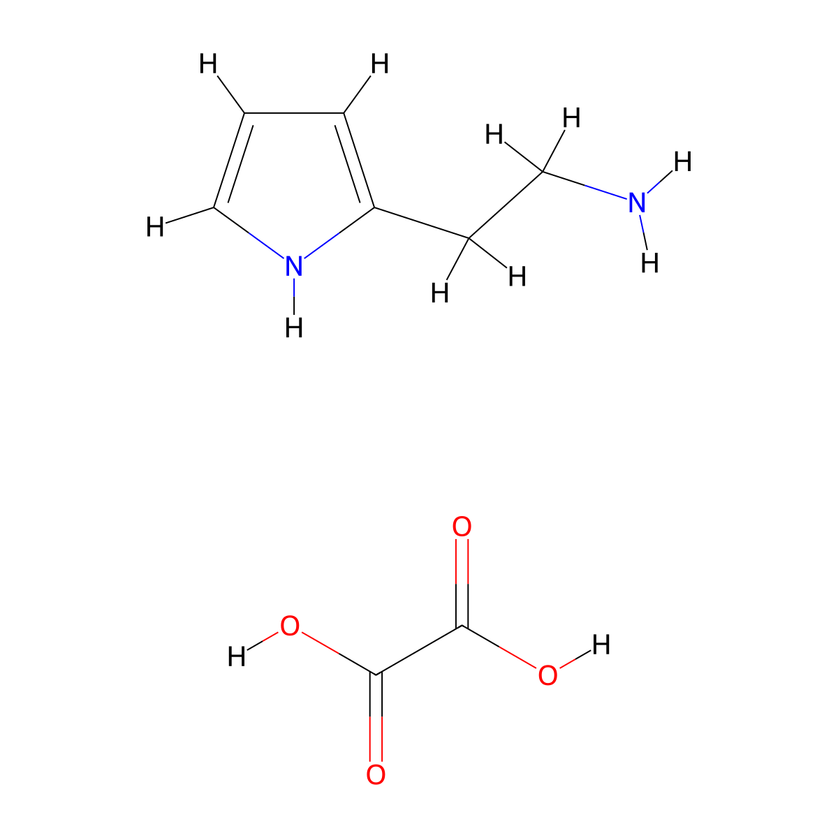 2-(1H-Pyrrol-2-yl)ethanamine oxalate molecular structure, CAS 1956317-97-7