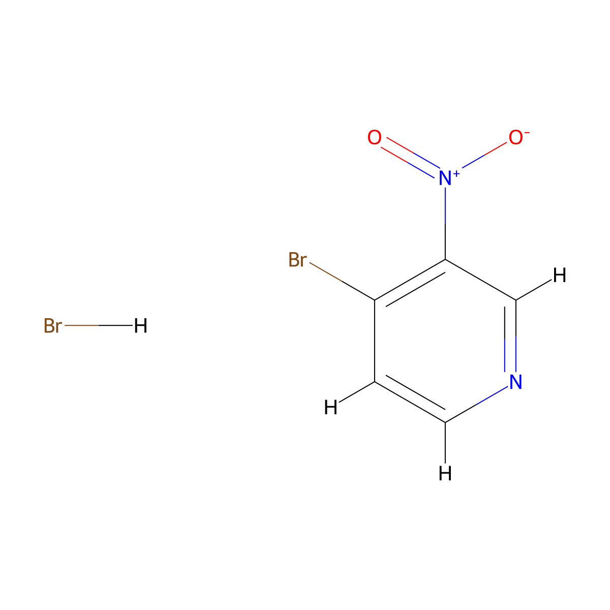 4-Bromo-3-nitropyridine hydrobromide molecular structure, CAS 1956318-49-2