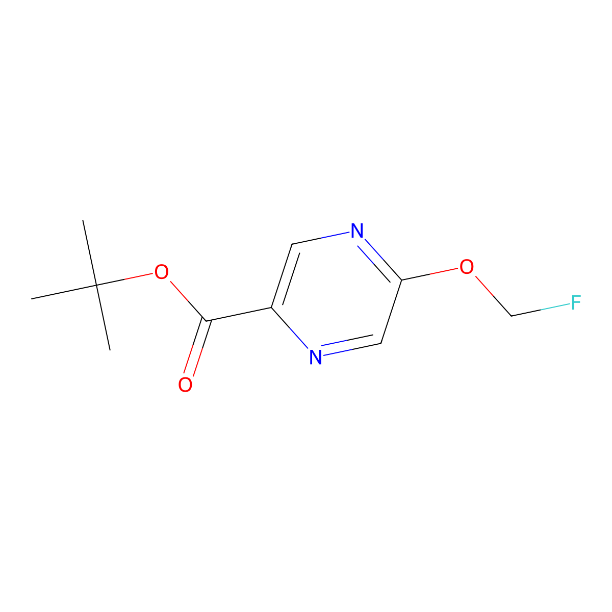 tert-Butyl 5-(fluoromethoxy)pyrazine-2-carboxylate molecular structure, CAS 1956318-53-8