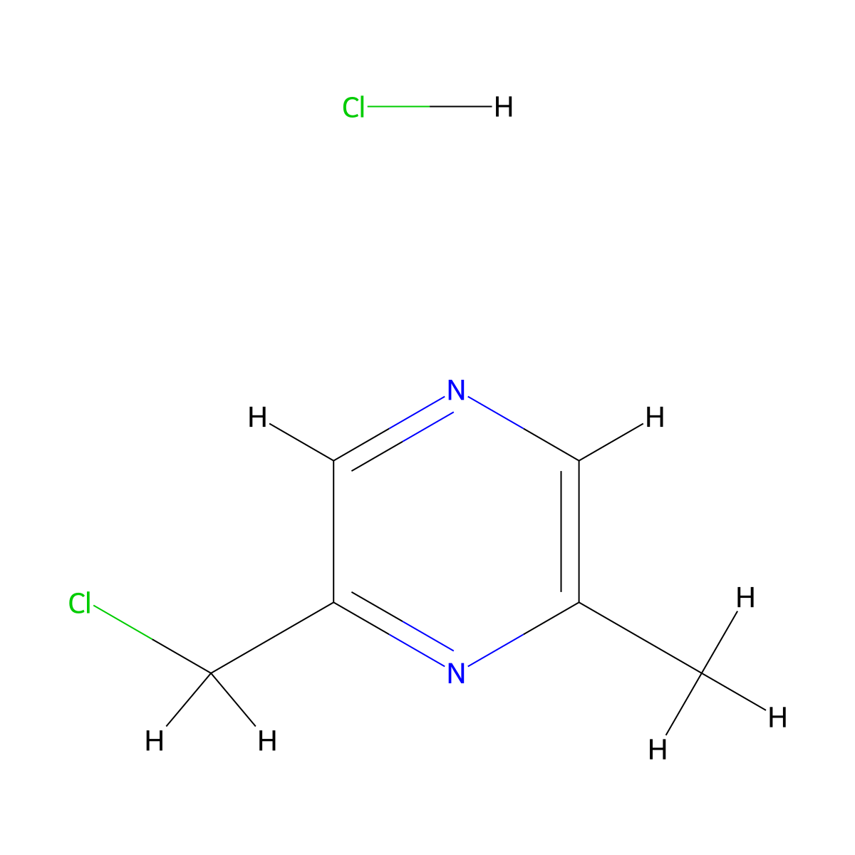 2-(Chloromethyl)-6-methylpyrazine hydrochloride molecular structure, CAS 1956319-38-2