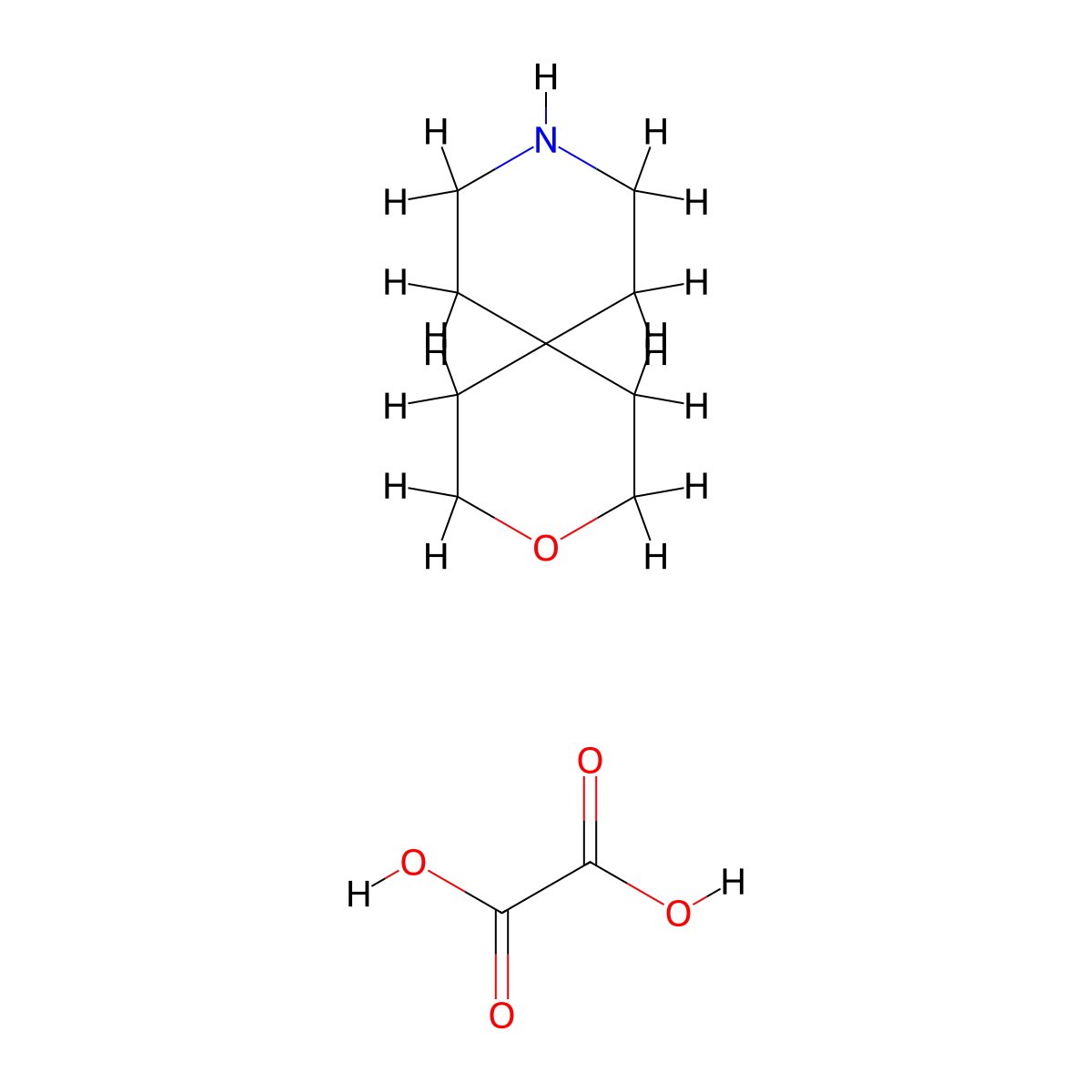 3-Oxa-9-azaspiro[5.5]undecane oxalate molecular structure, CAS 1956321-79-1
