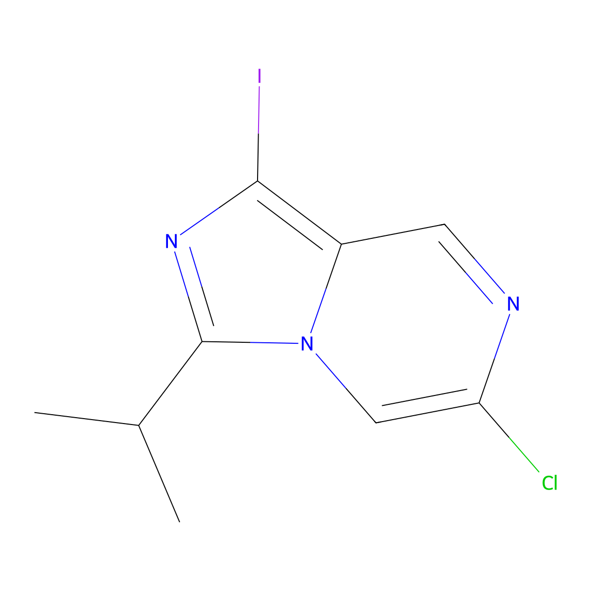 6-Chloro-1-iodo-3-isopropylimidazo[1,5-a]pyrazine molecular structure, CAS 1956322-20-5