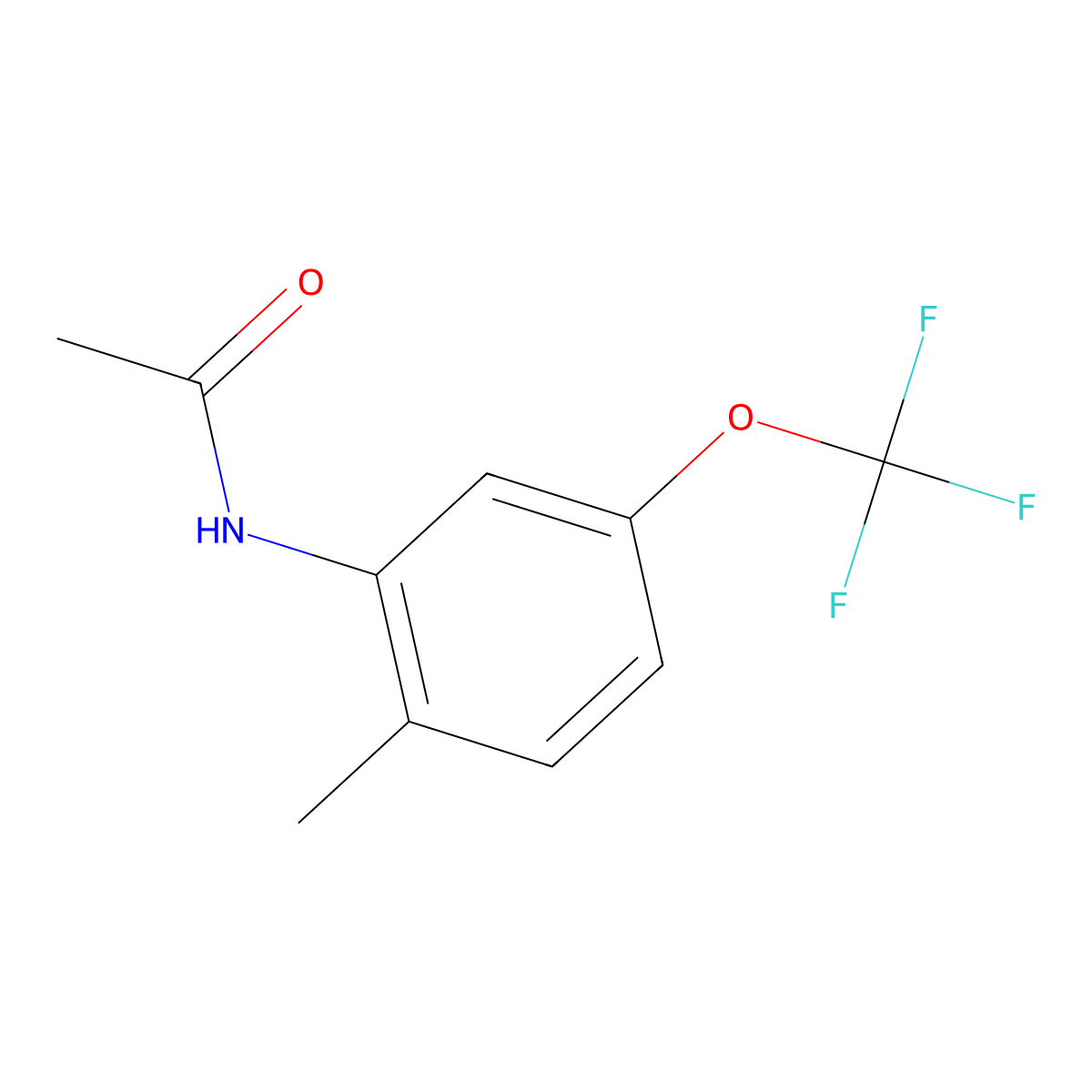 N-(2-Methyl-5-(trifluoromethoxy)phenyl)acetamide molecular structure, CAS 1956324-19-8