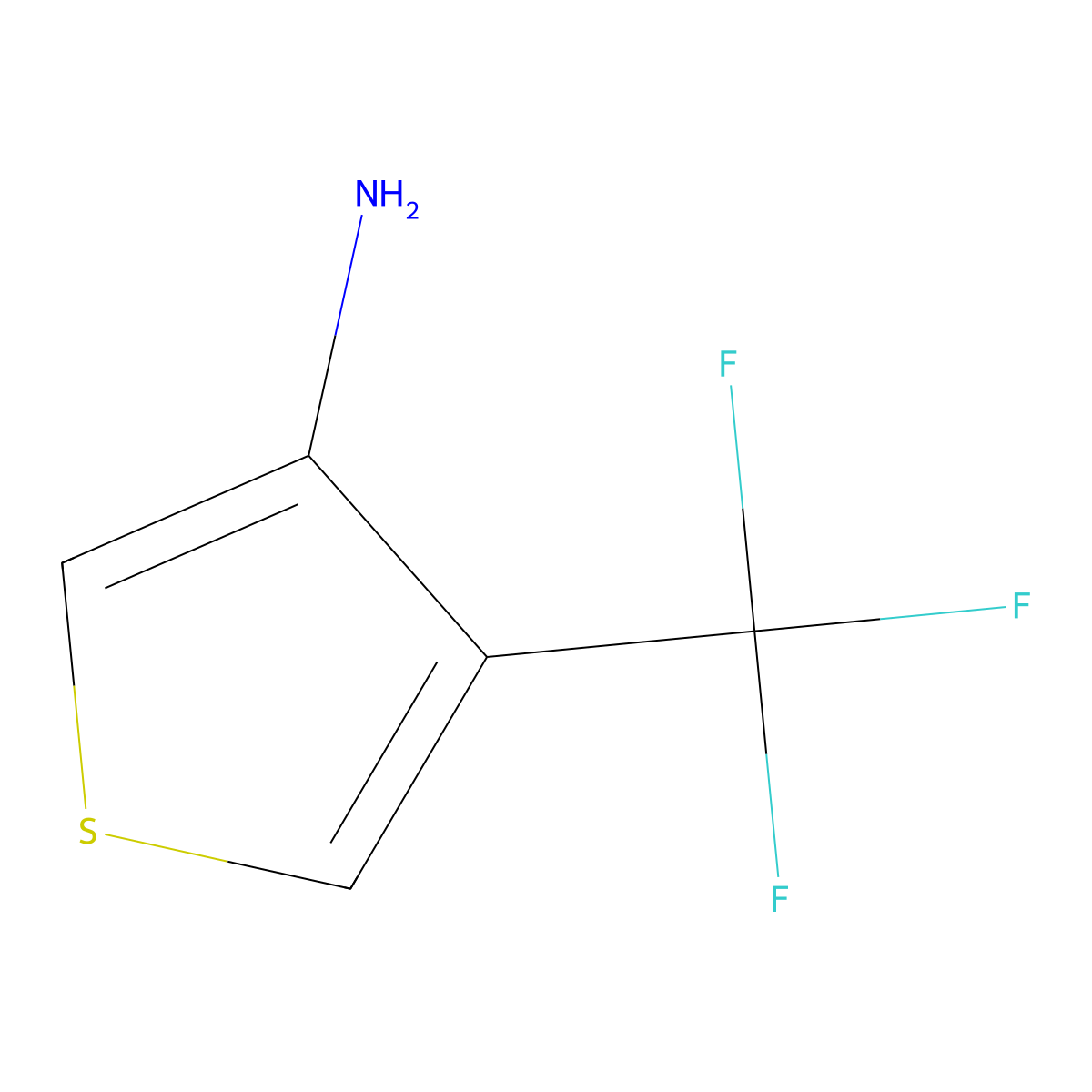 4-(Trifluoromethyl)thiophen-3-amine molecular structure, CAS 1956324-33-6