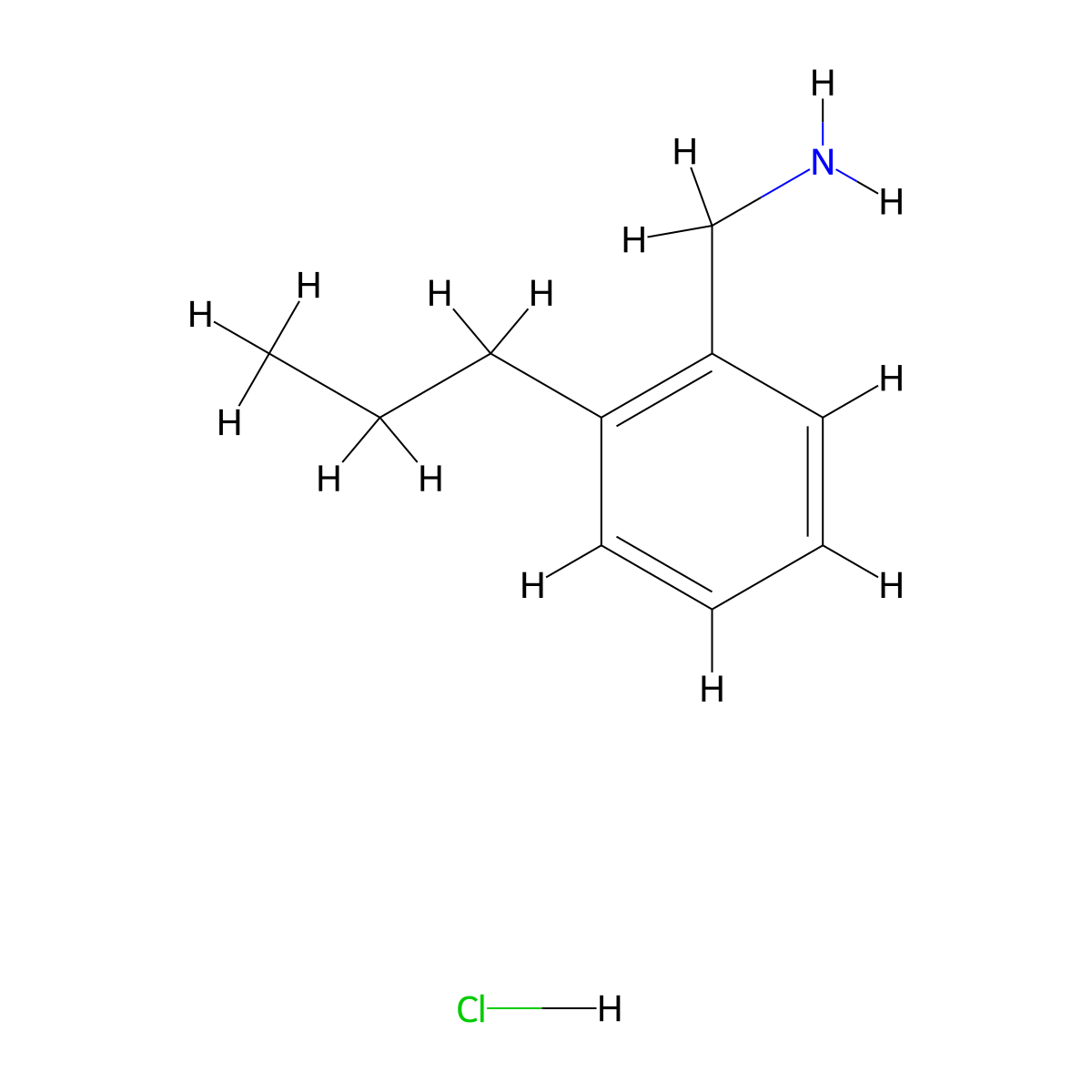 (2-Propylphenyl)methanamine hydrochloride molecular structure, CAS 1956324-59-6