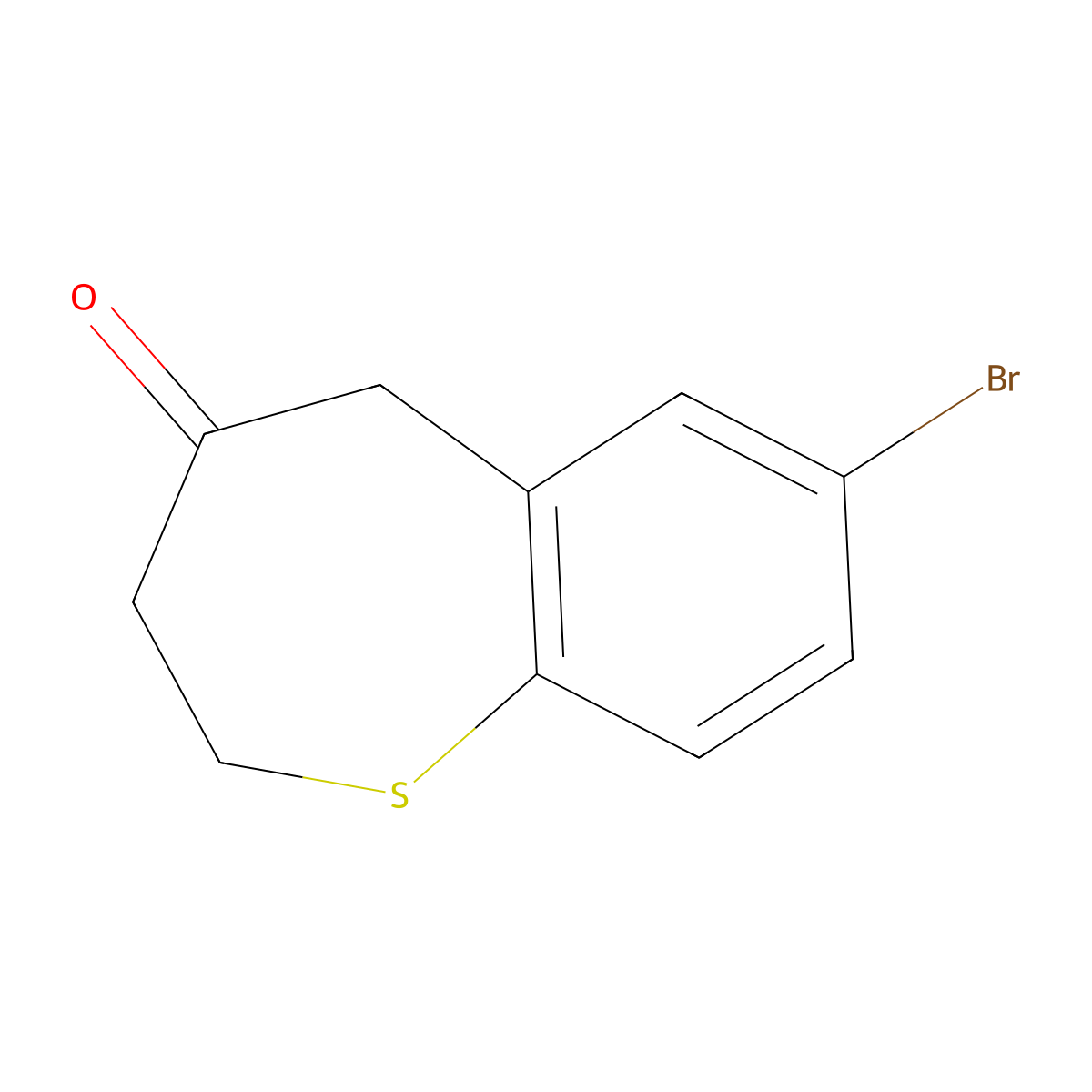 7-Bromo-2,3-dihydrobenzo[b]thiepin-4(5H)-one molecular structure, CAS 1956324-61-0