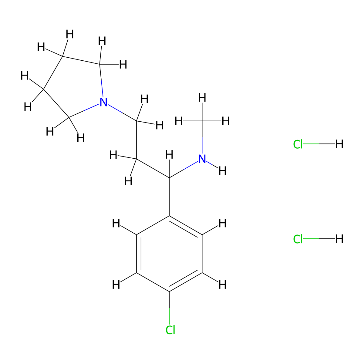 1-(4-Chlorophenyl)-N-methyl-3-(pyrrolidin-1-yl)propan-1-amine dihydrochloride molecular structure, CAS 1956324-90-5