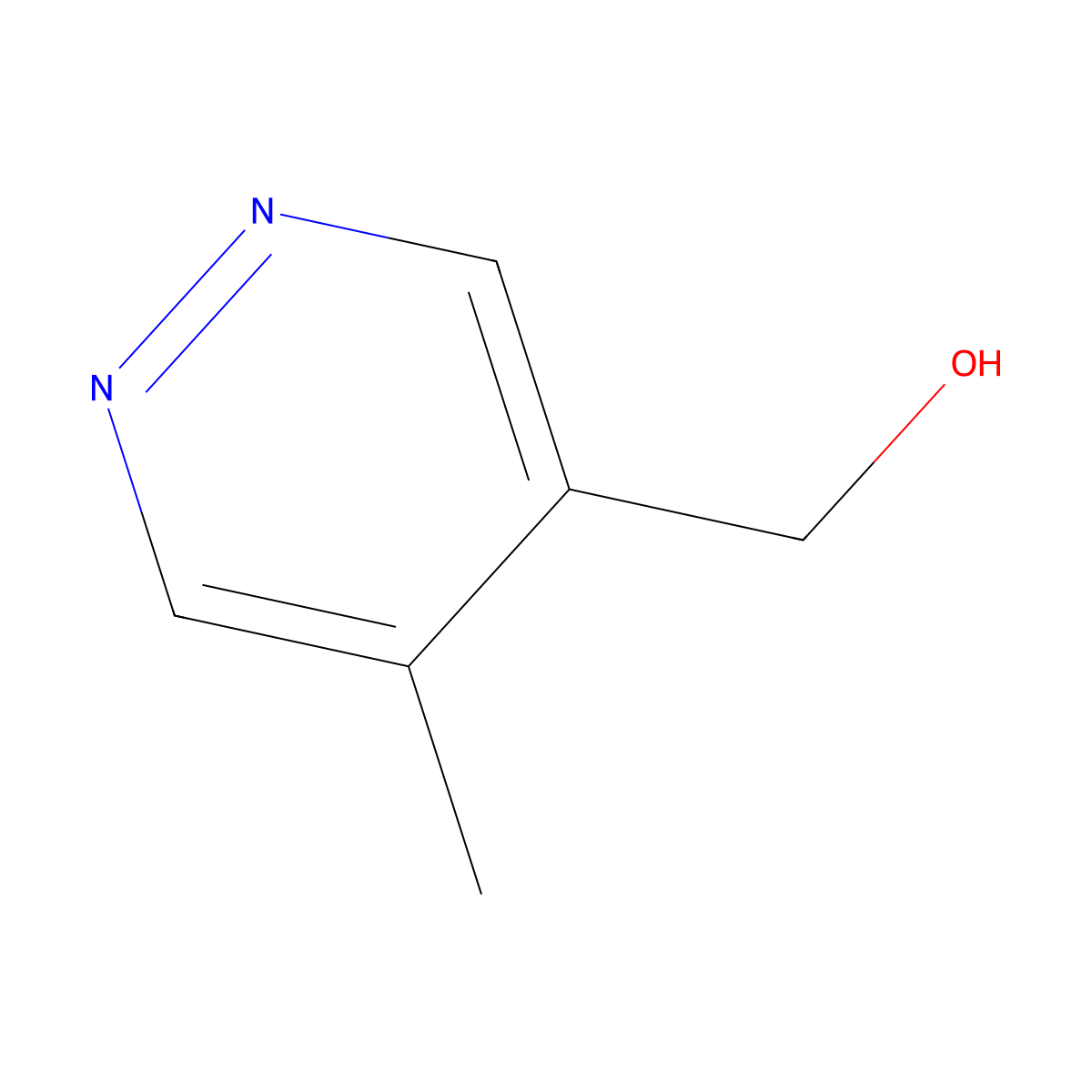 (5-Methylpyridazin-4-yl)methanol molecular structure, CAS 1956324-99-4