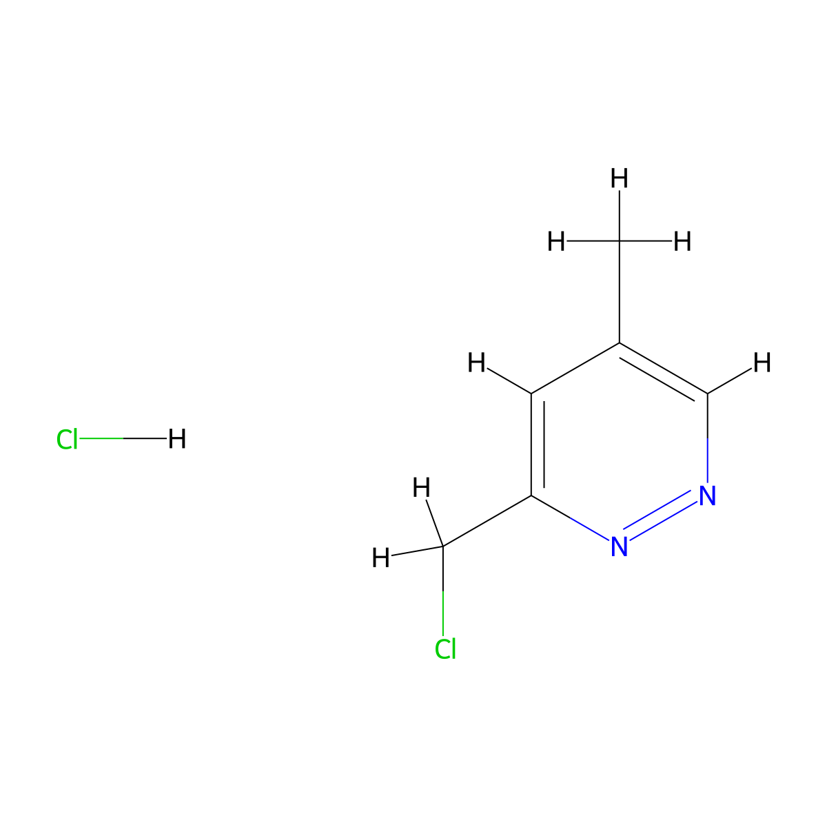 3-(Chloromethyl)-5-methylpyridazine hydrochloride molecular structure, CAS 1956325-06-6